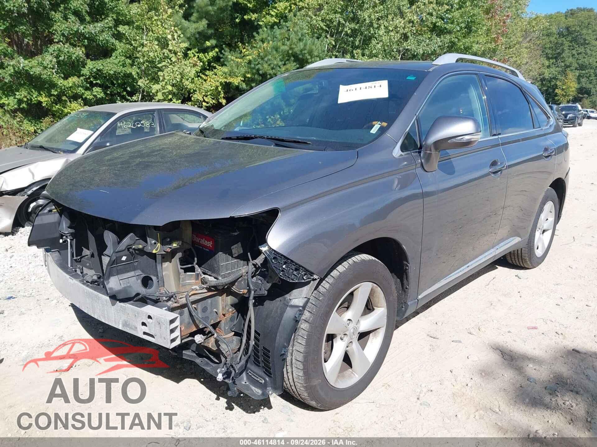 LEXUS RX 350 2012 - 2T2BK1BA2CC123948
