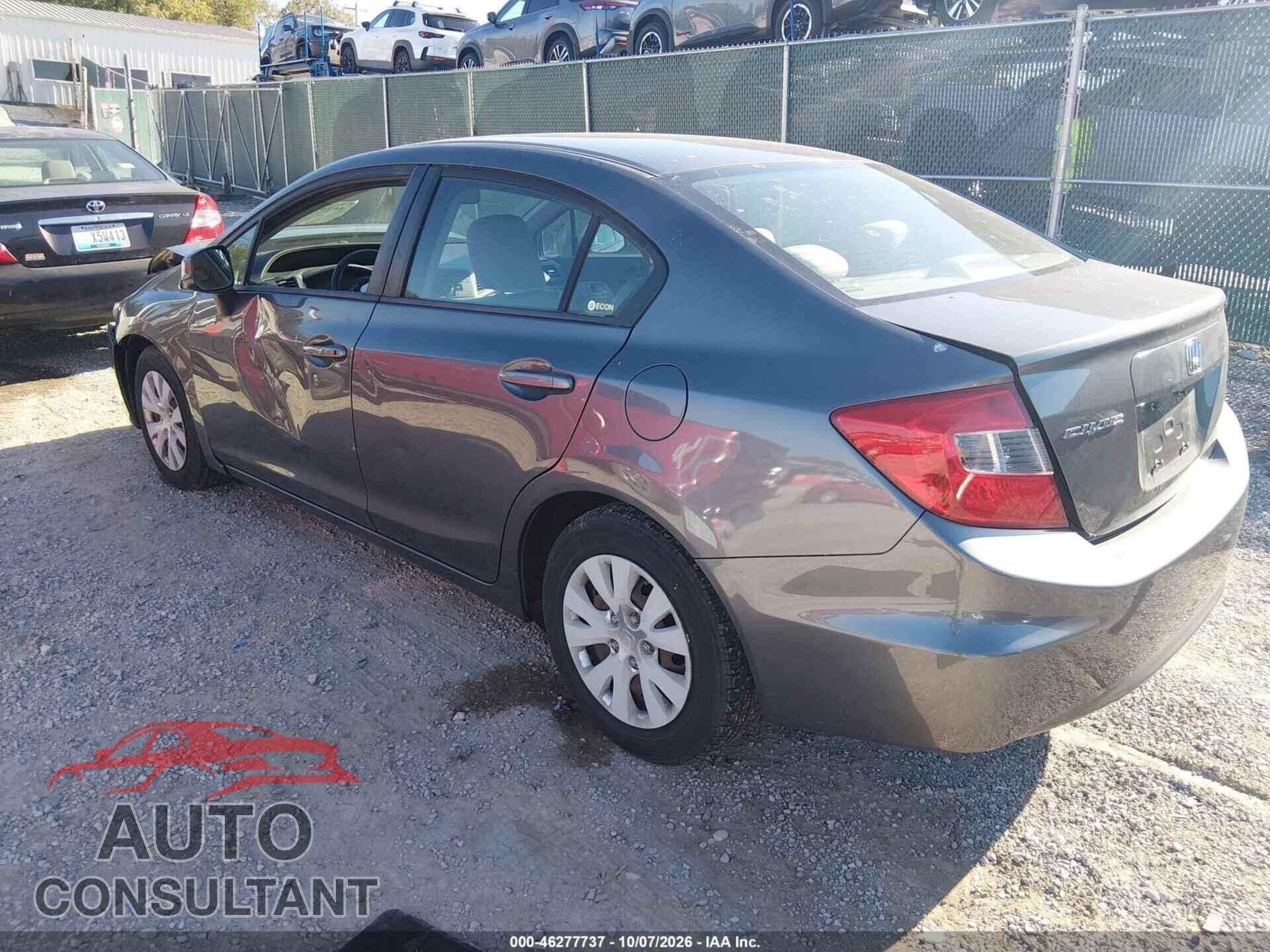 HONDA CIVIC 2012 - 19XFB2F56CE381819
