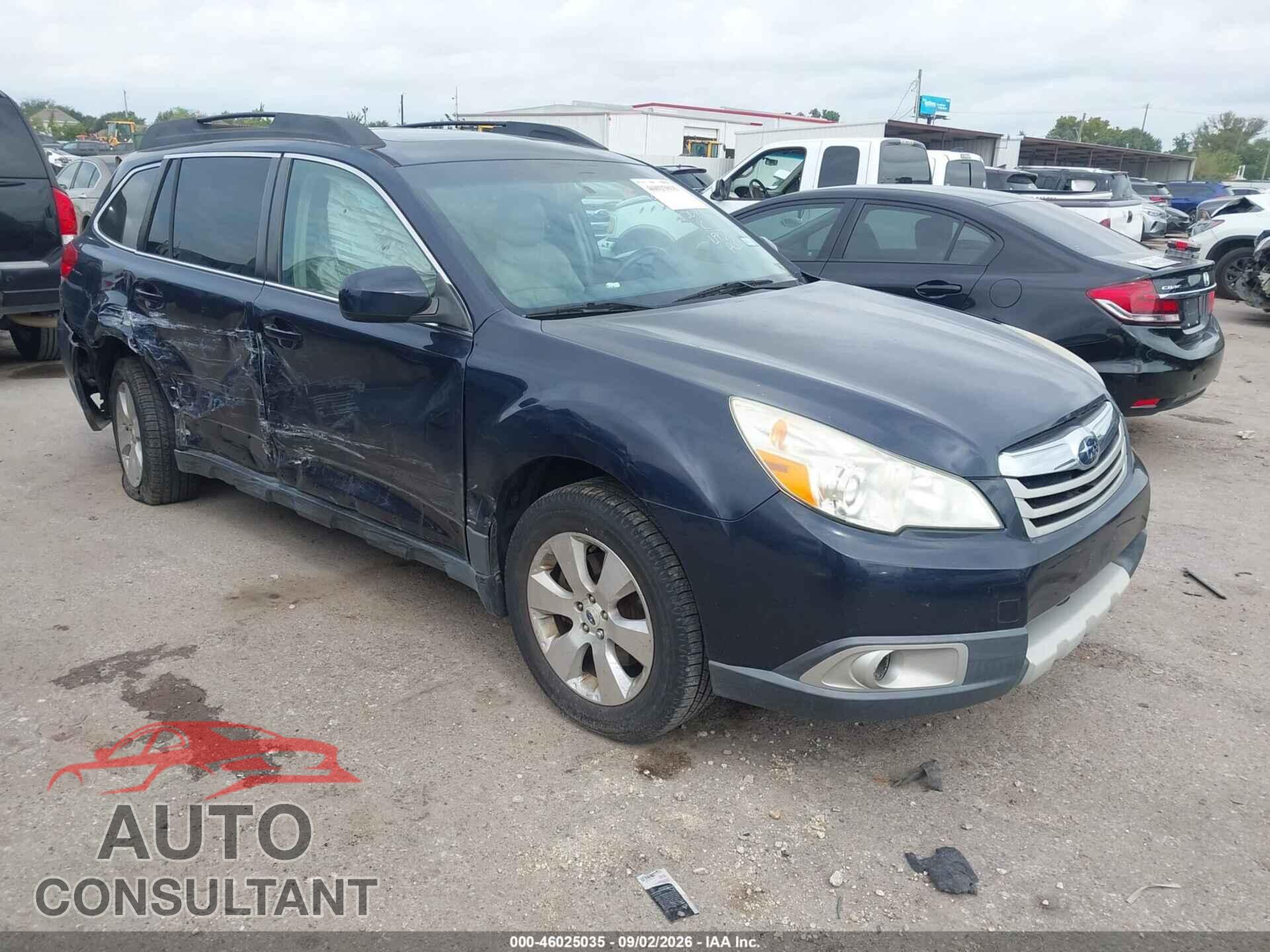 SUBARU OUTBACK 2012 - 4S4BRDLC7C2206108