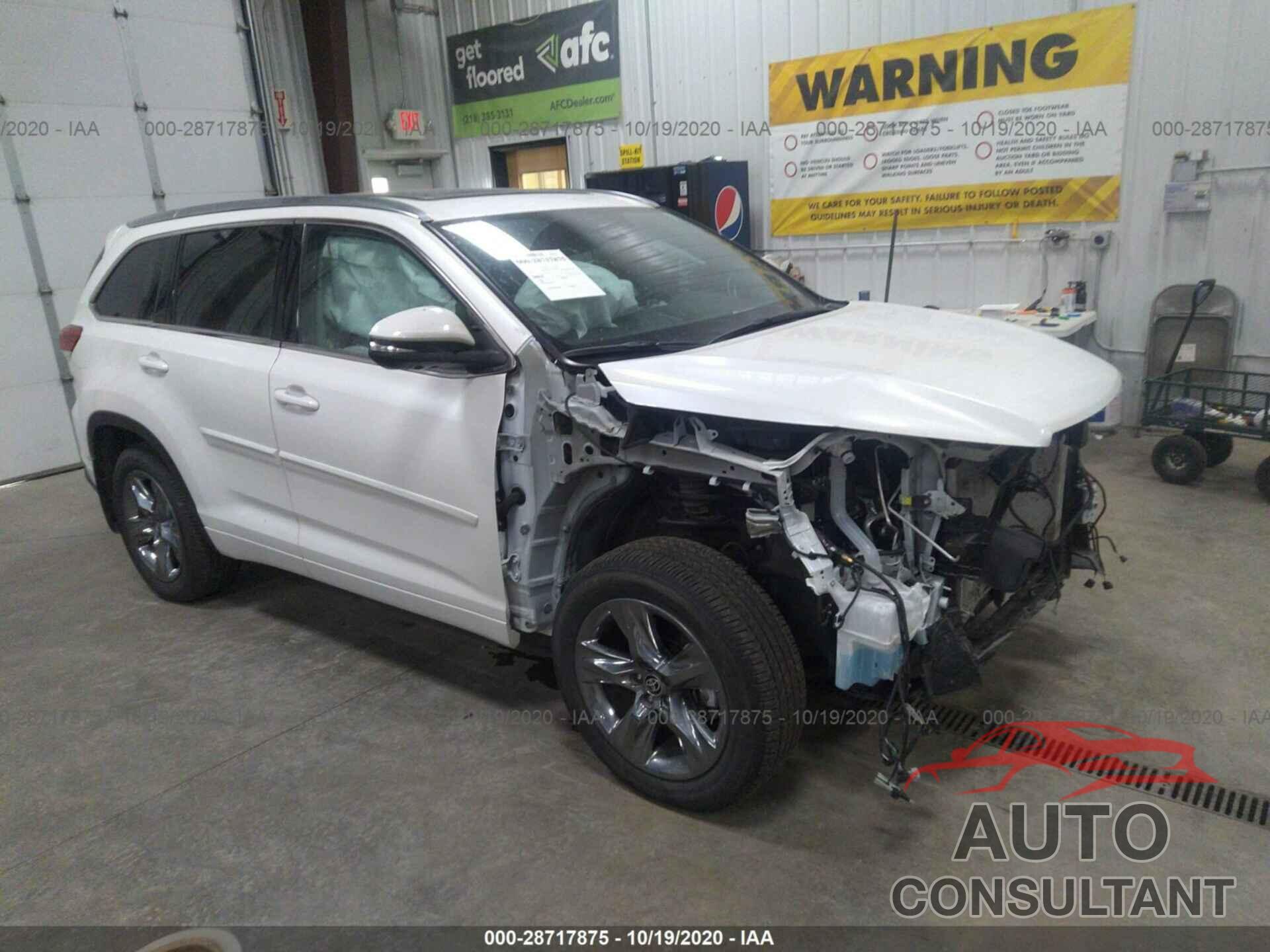 TOYOTA HIGHLANDER 2019 - 5TDDZRFH8KS744292