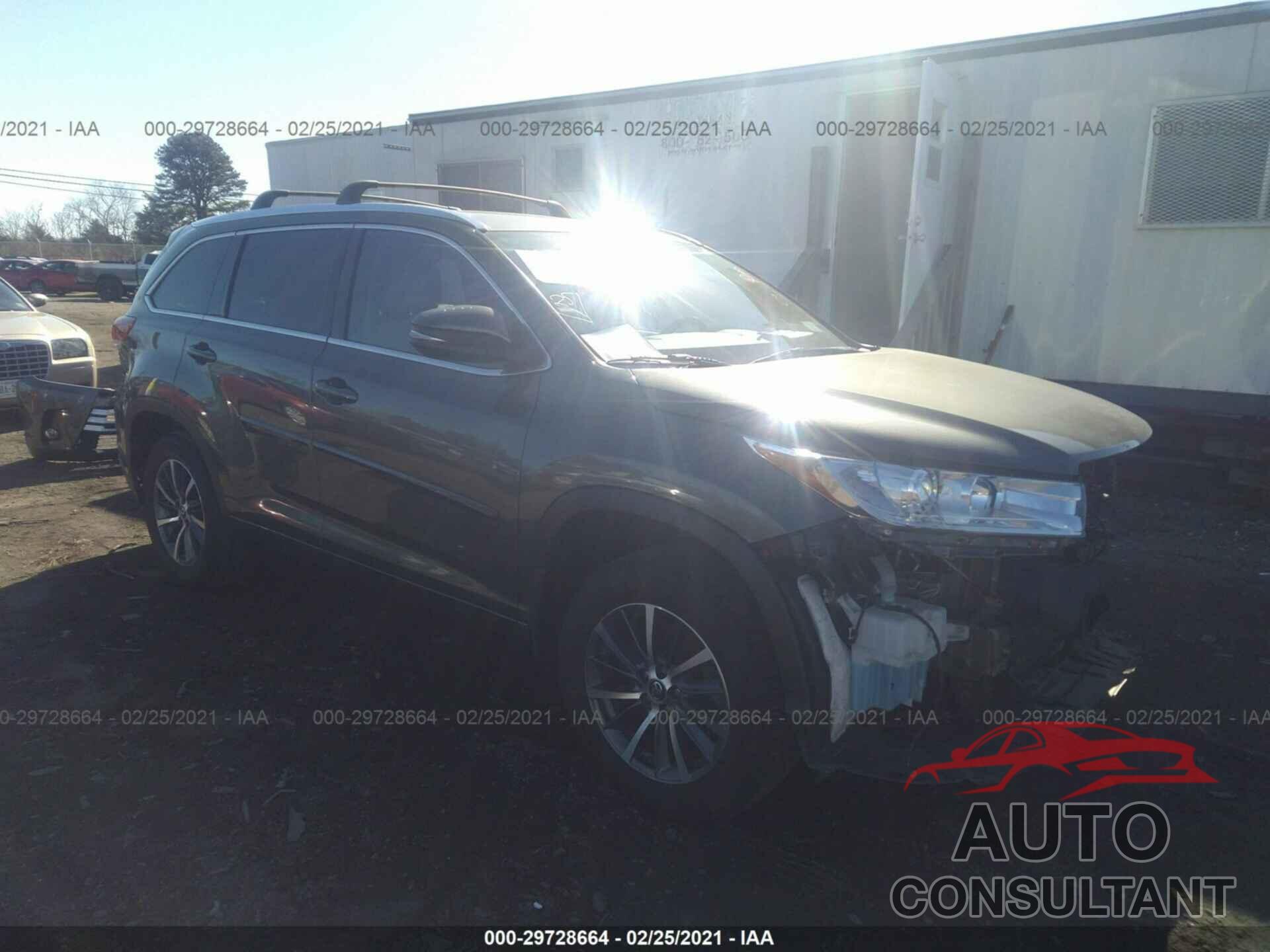 TOYOTA HIGHLANDER 2017 - 5TDJZRFH9HS382503