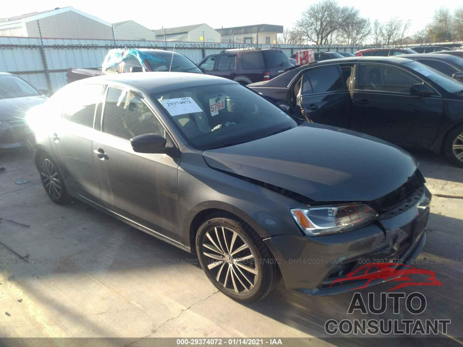 VOLKSWAGEN JETTA SEDAN 2016 - 3VWD17AJ6GM377953