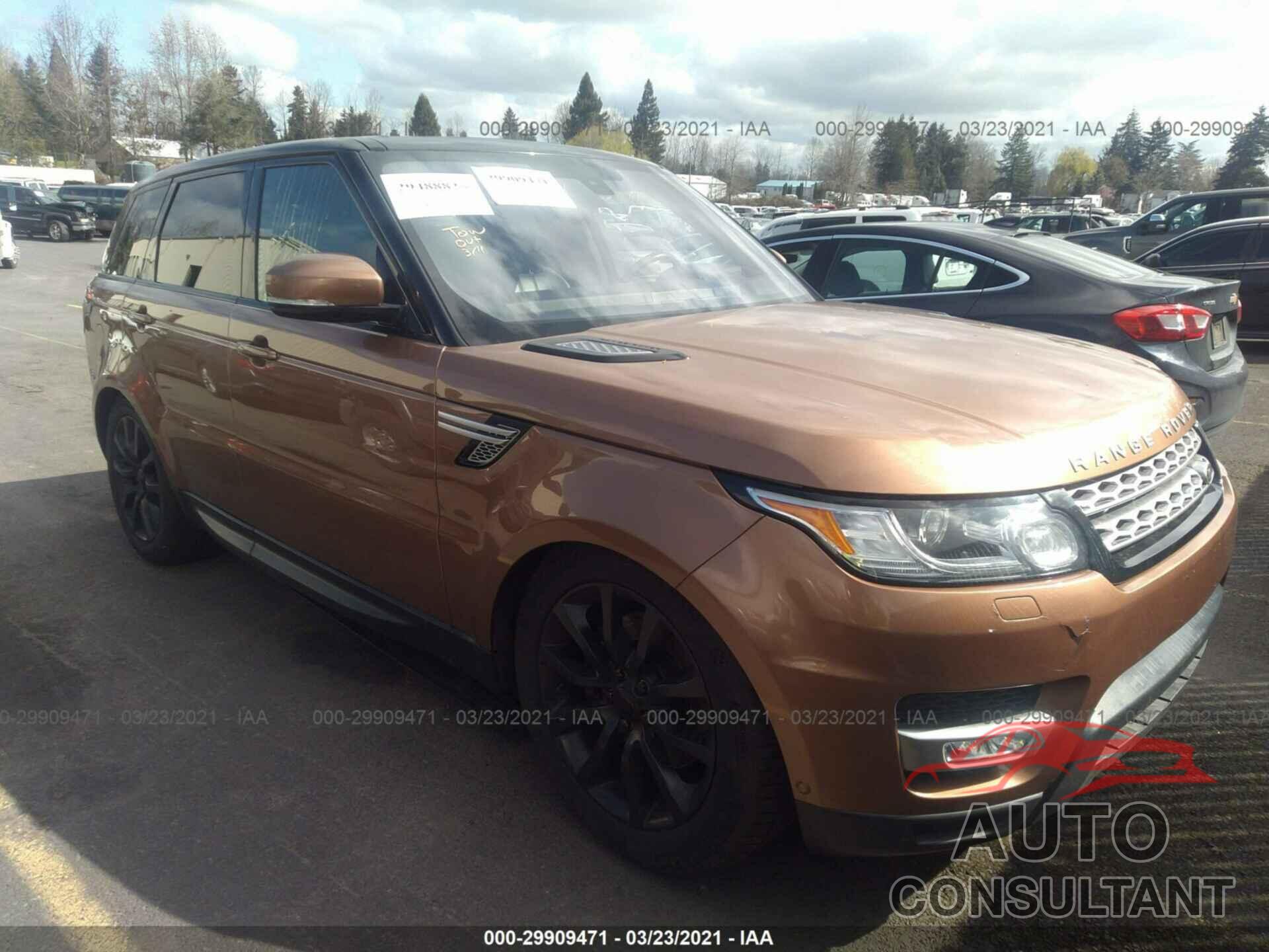 LAND ROVER RANGE ROVER SPORT 2016 - SALWR2VF9GA552652