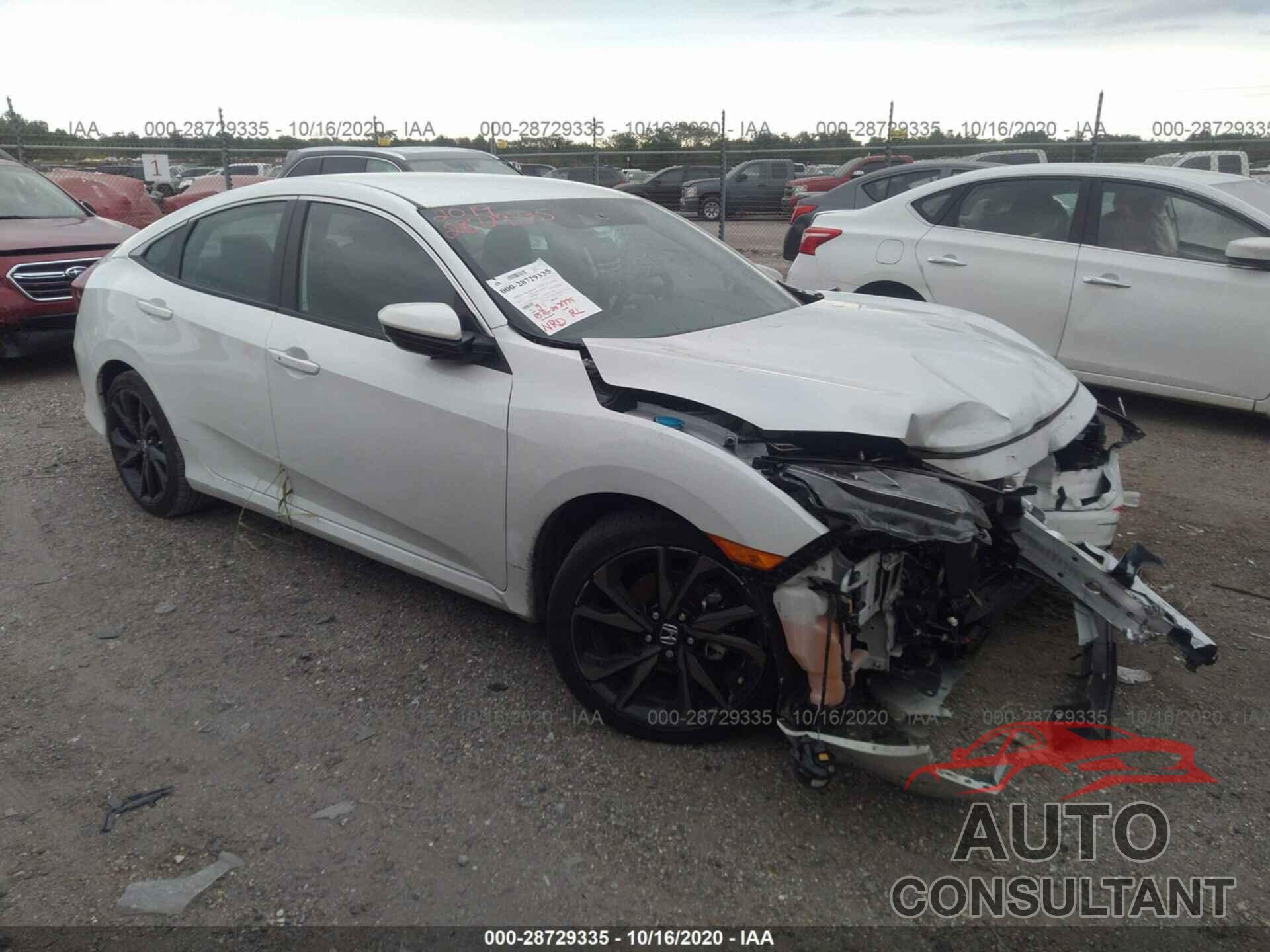 HONDA CIVIC SEDAN 2019 - 19XFC2F86KE050843