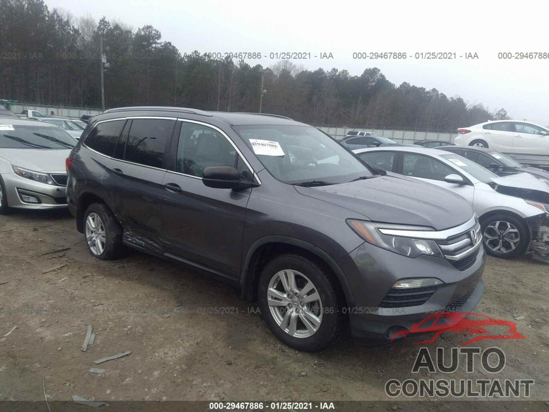 HONDA PILOT 2016 - 5FNYF5H11GB006705