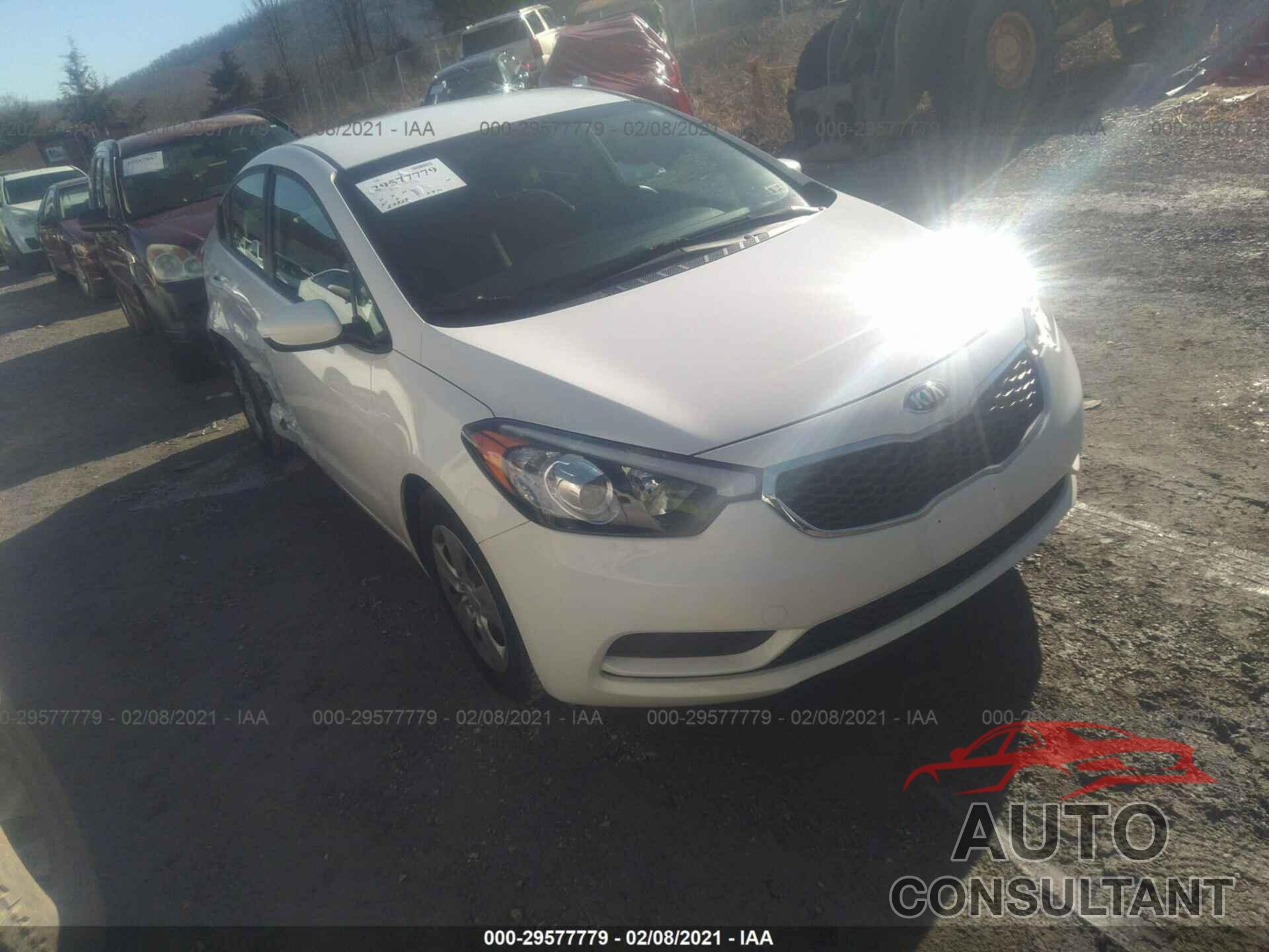 KIA FORTE 2016 - KNAFK4A67G5615783
