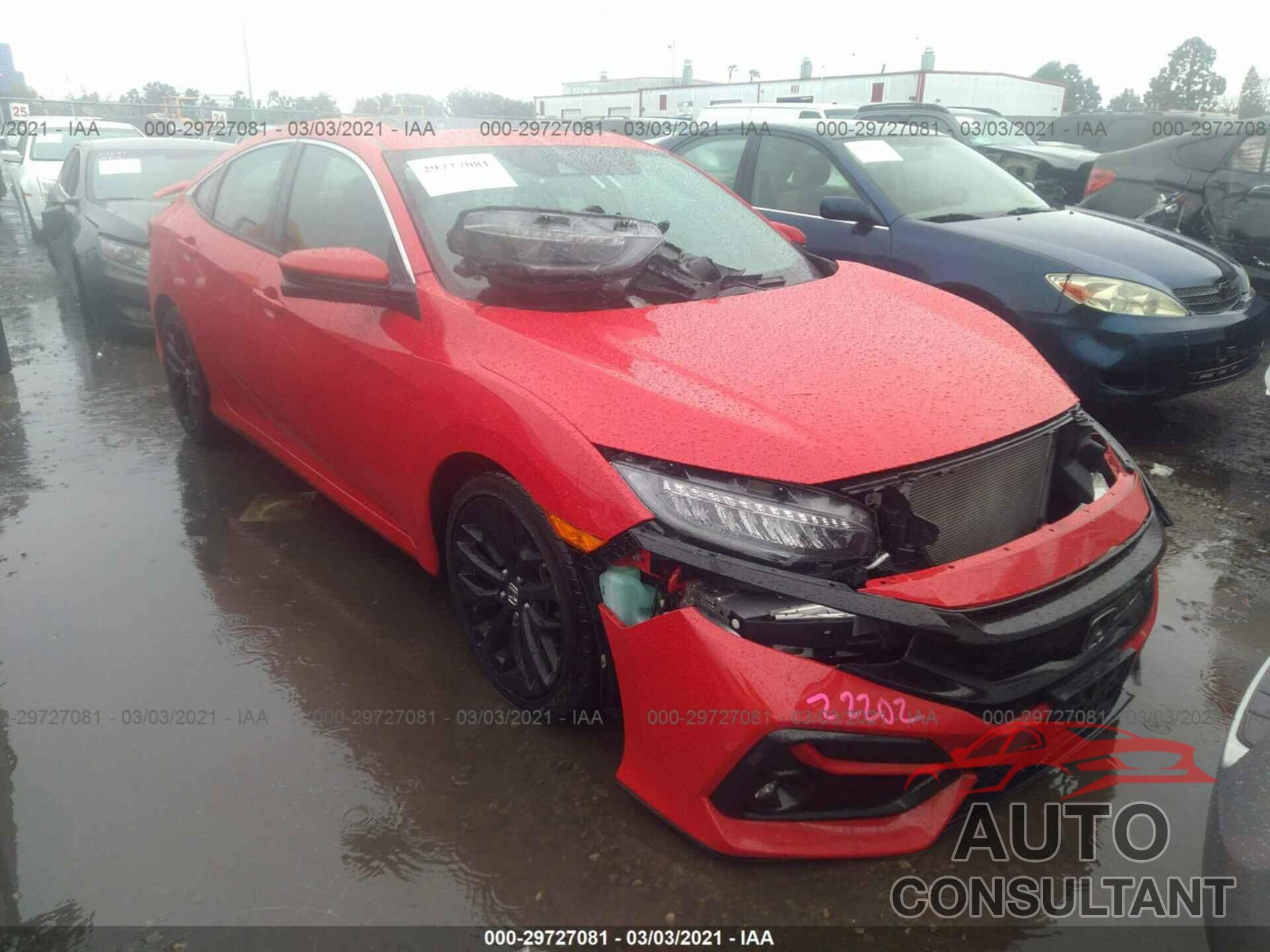 HONDA CIVIC SI SEDAN 2020 - 2HGFC1E54LH701766