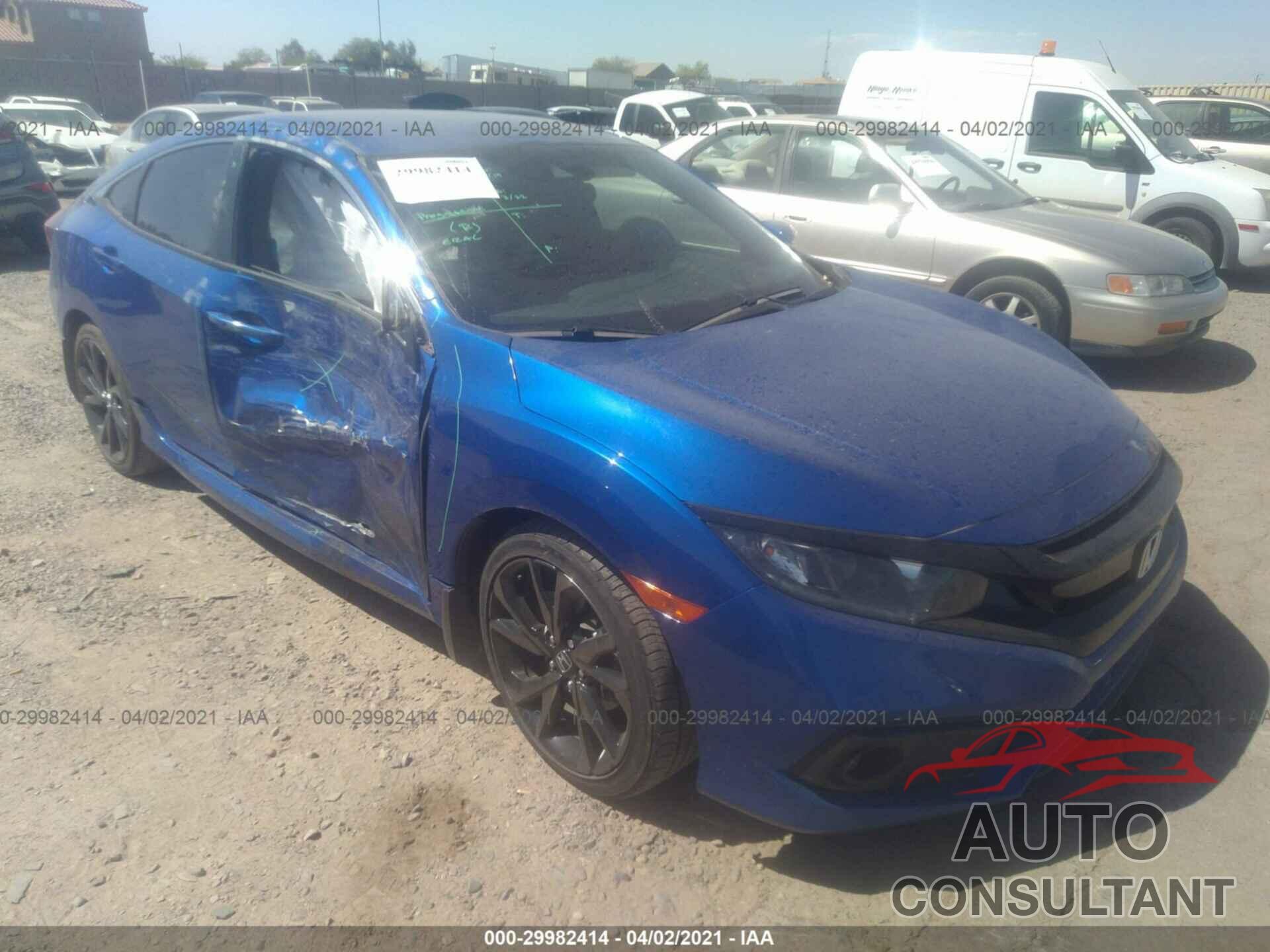 HONDA CIVIC SEDAN 2019 - 19XFC2F80KE042821