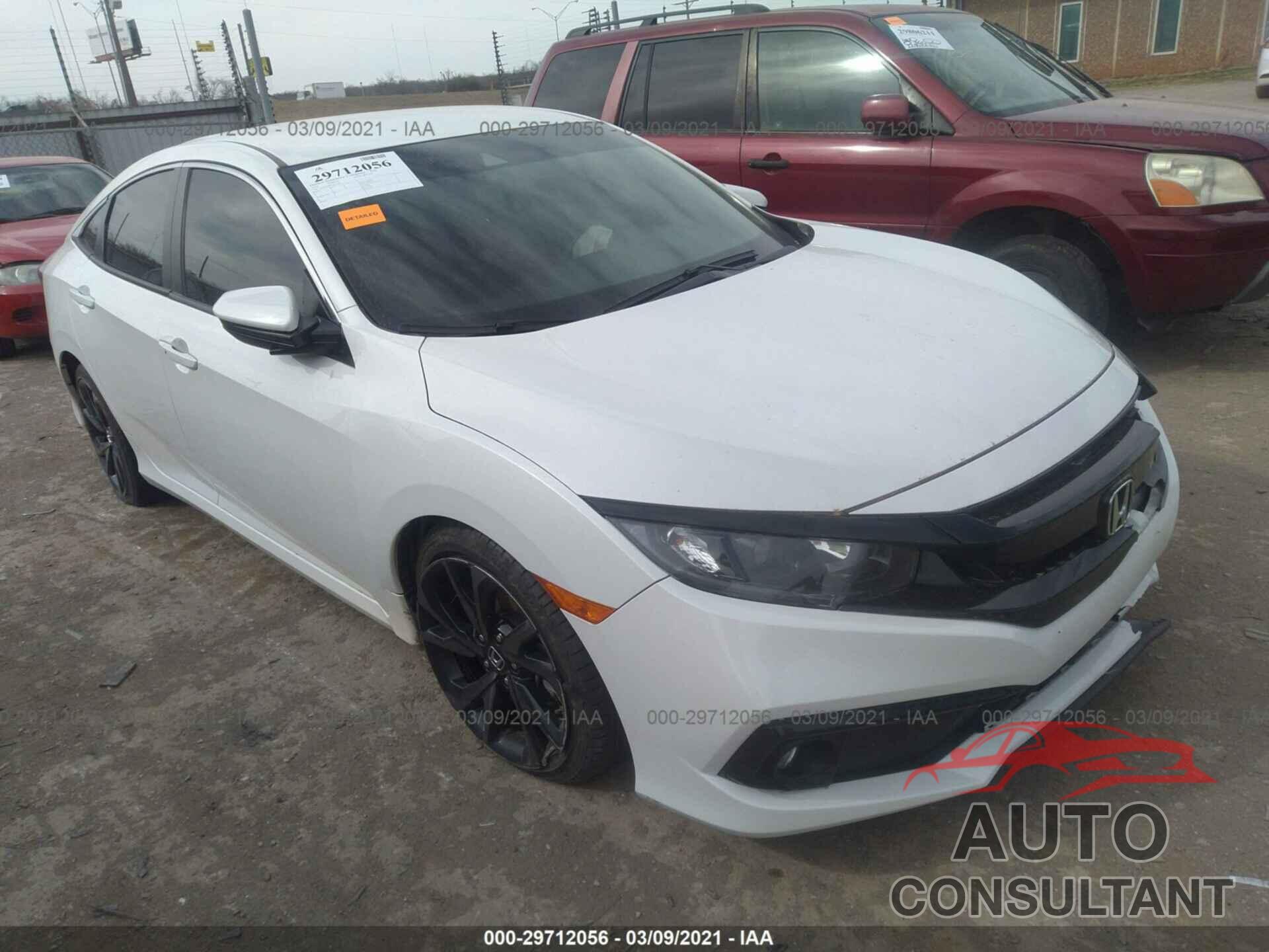 HONDA CIVIC SEDAN 2019 - 19XFC2F80KE025906