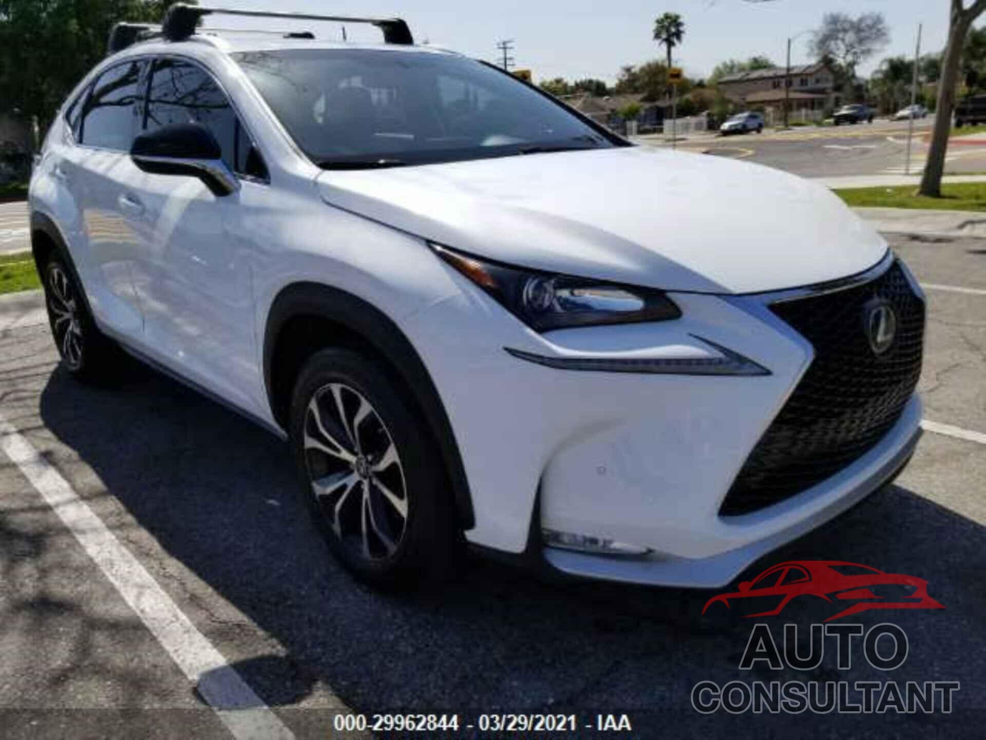 LEXUS NX 2017 - JTJYARBZ7H2083343