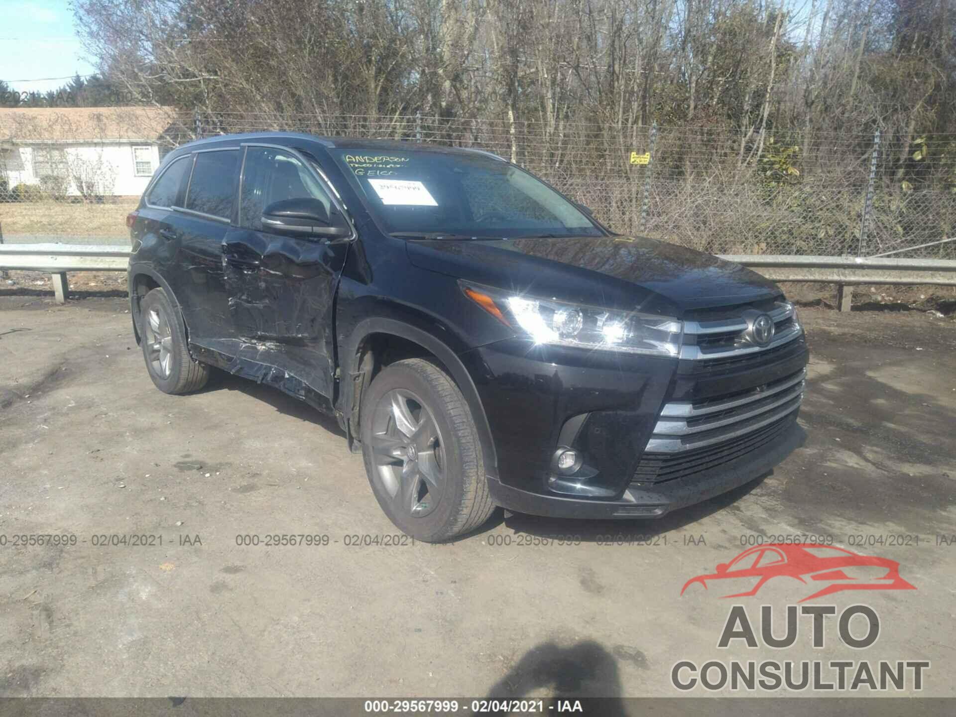 TOYOTA HIGHLANDER 2019 - 5TDDZRFH9KS990185