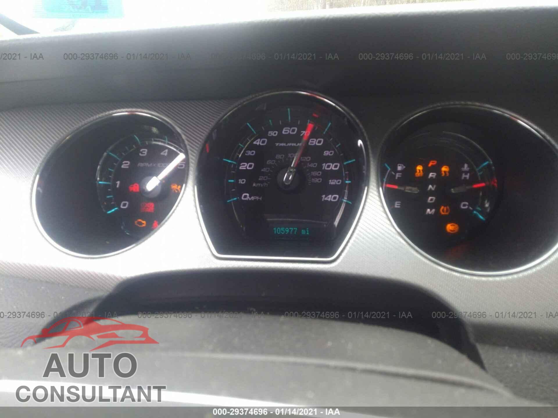 FORD TAURUS 2012 - 1FAHP2KT3CG119101
