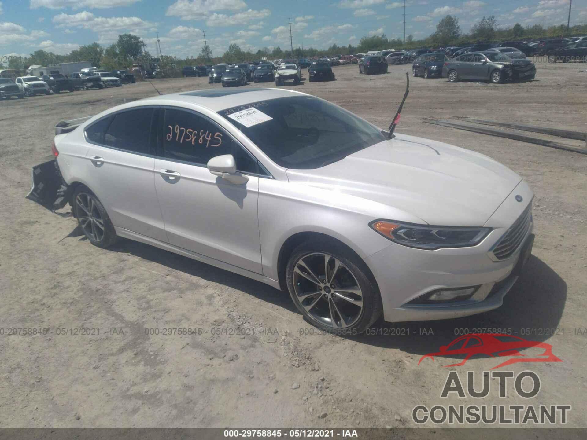 FORD FUSION 2017 - 3FA6P0K92HR256725