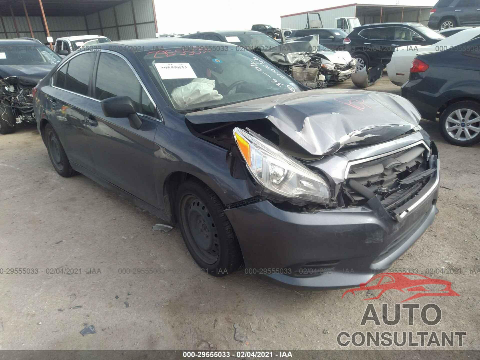 SUBARU LEGACY 2016 - 4S3BNBA6XG3025005