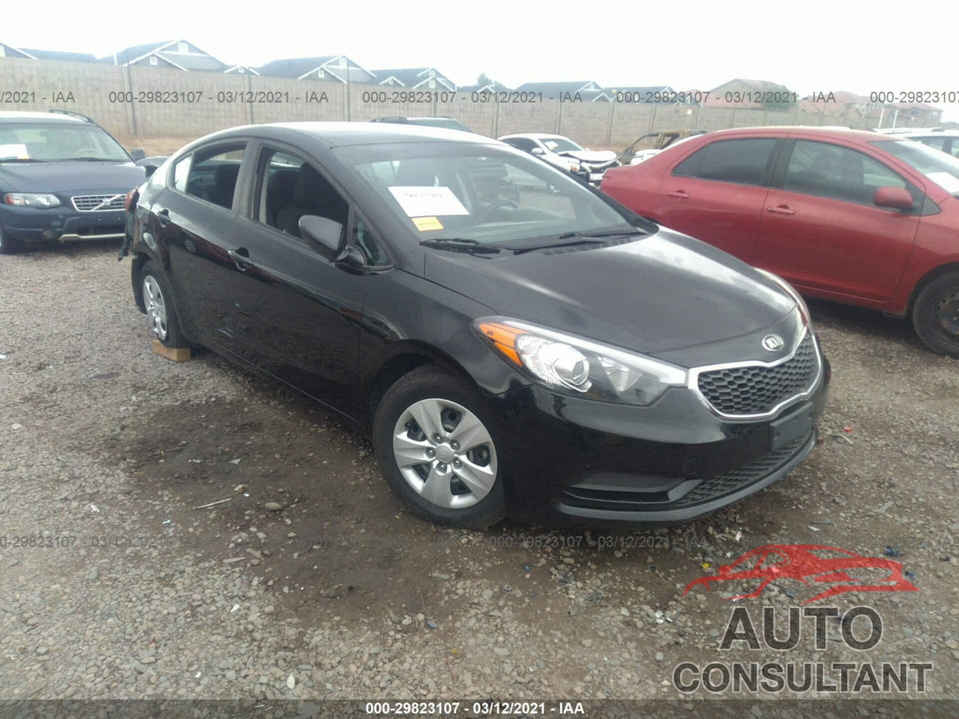KIA FORTE 2016 - KNAFK4A67G5611135