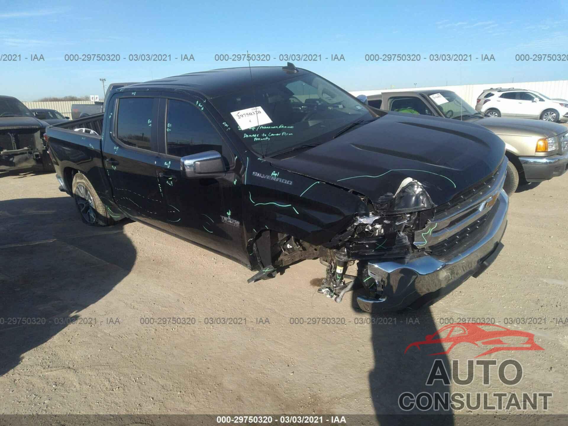CHEVROLET SILVERADO 1500 2021 - 3GCPWCED7MG103413
