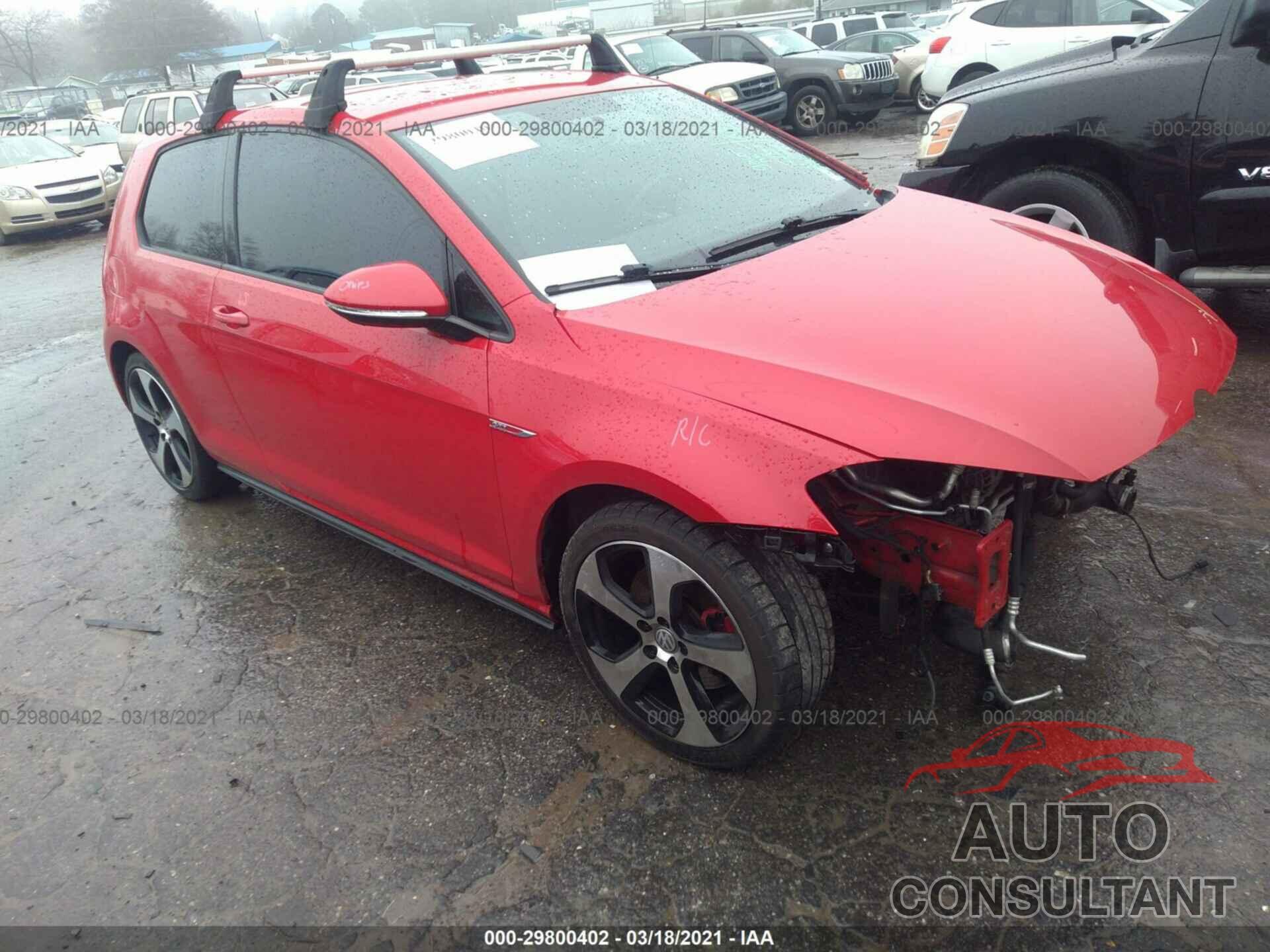 VOLKSWAGEN GOLF GTI 2016 - 3VWYT7AU7GM008847