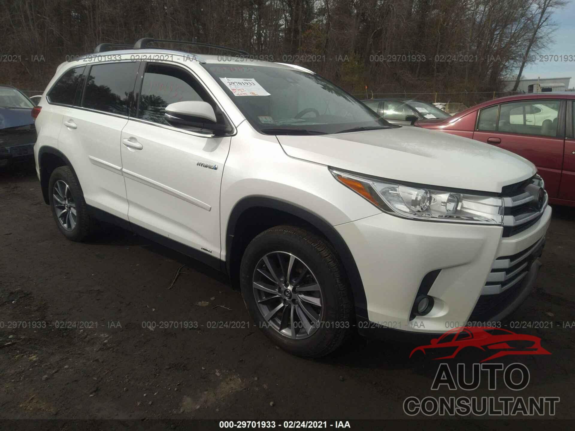 TOYOTA HIGHLANDER 2019 - 5TDJGRFH1KS073167