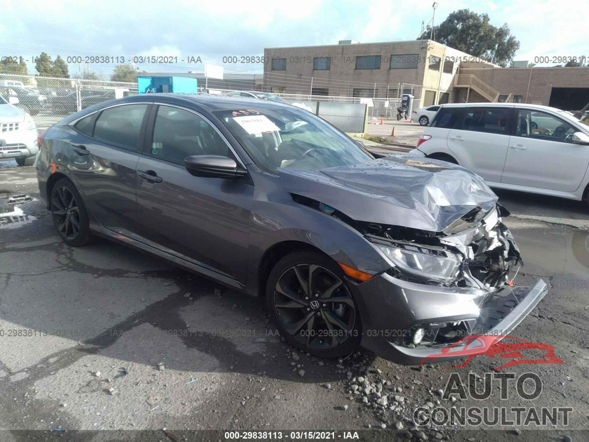 HONDA CIVIC SEDAN 2019 - 19XFC2F85KE210064