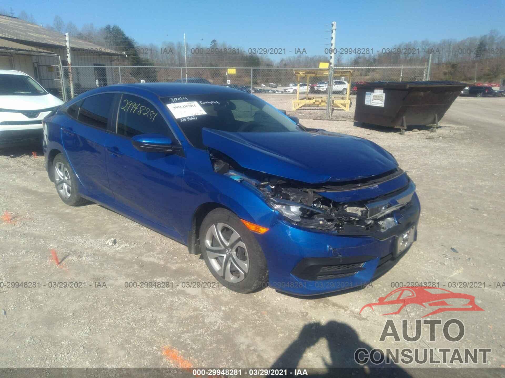 HONDA CIVIC SEDAN 2018 - 19XFC2F52JE015236