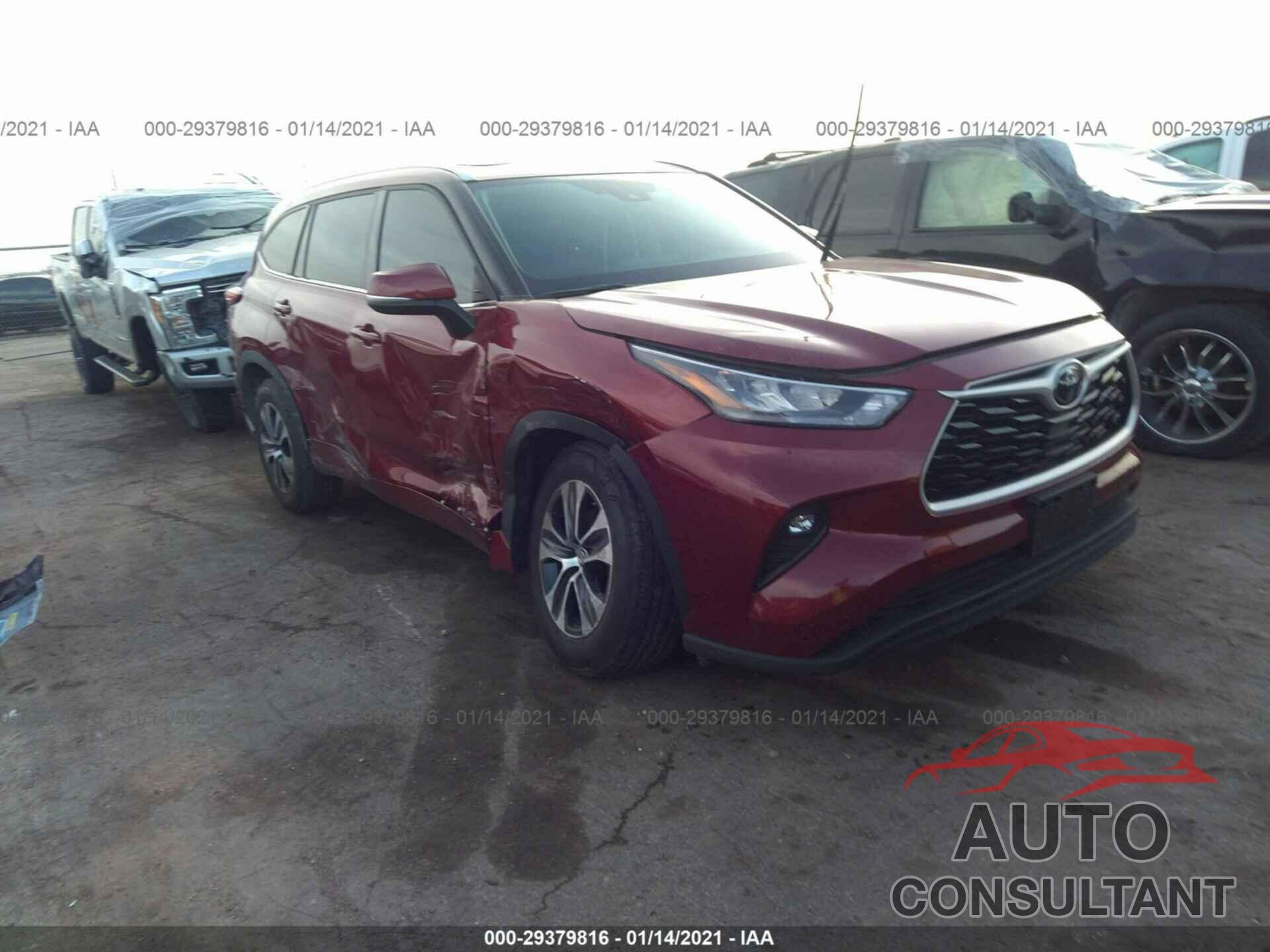 TOYOTA HIGHLANDER 2020 - 5TDGZRAH5LS021005
