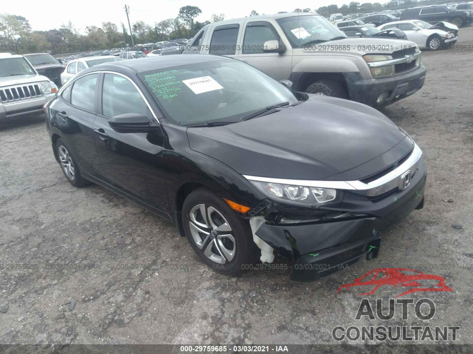 HONDA CIVIC SEDAN 2017 - 19XFC2F51HE012256