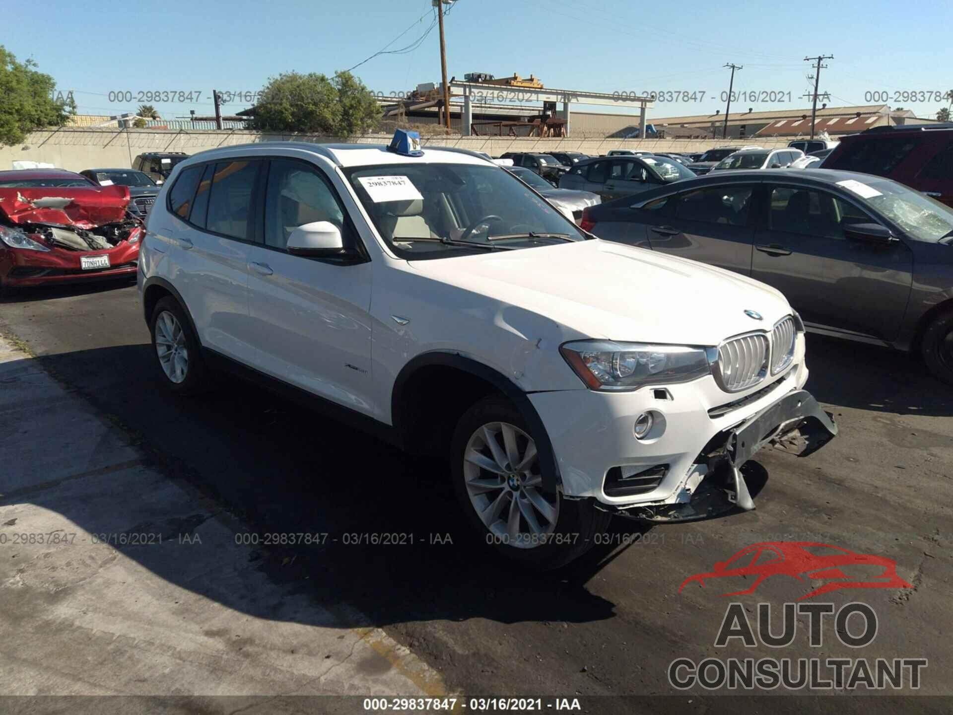 BMW X3 2016 - 5UXWX9C57G0D87367