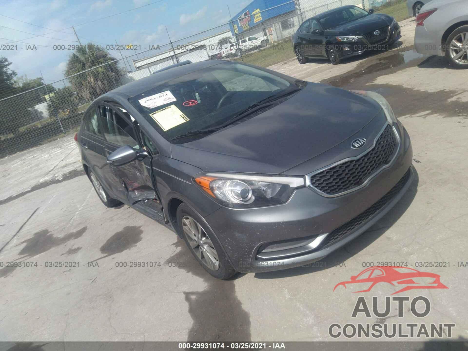KIA FORTE 2016 - KNAFX4A6XG5573210