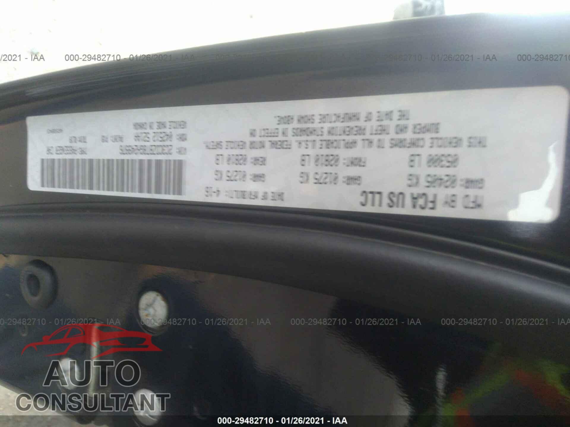 DODGE CHALLENGER 2016 - 2C3CDZBT8GH249976