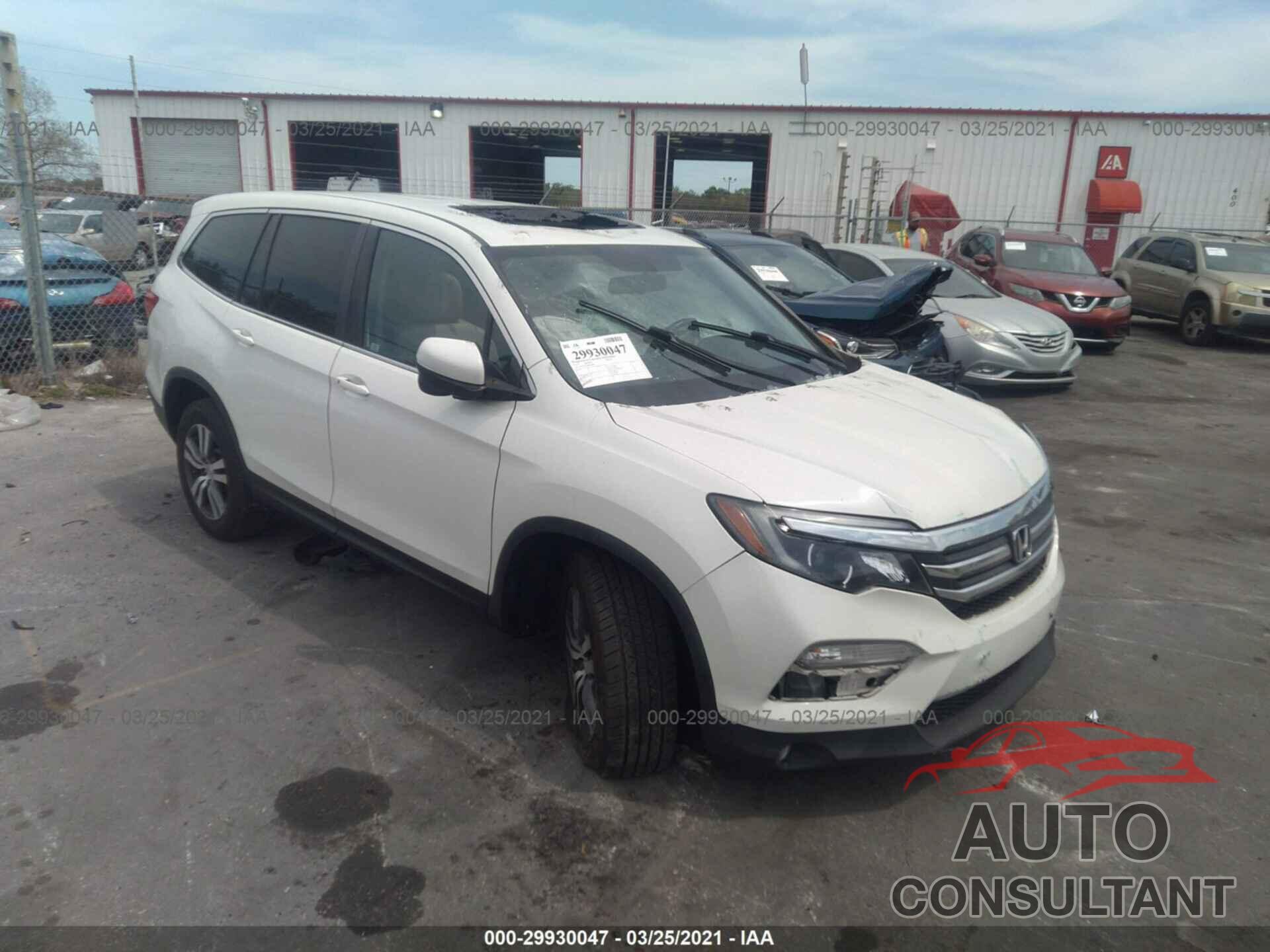 HONDA PILOT 2017 - 5FNYF5H51HB030099