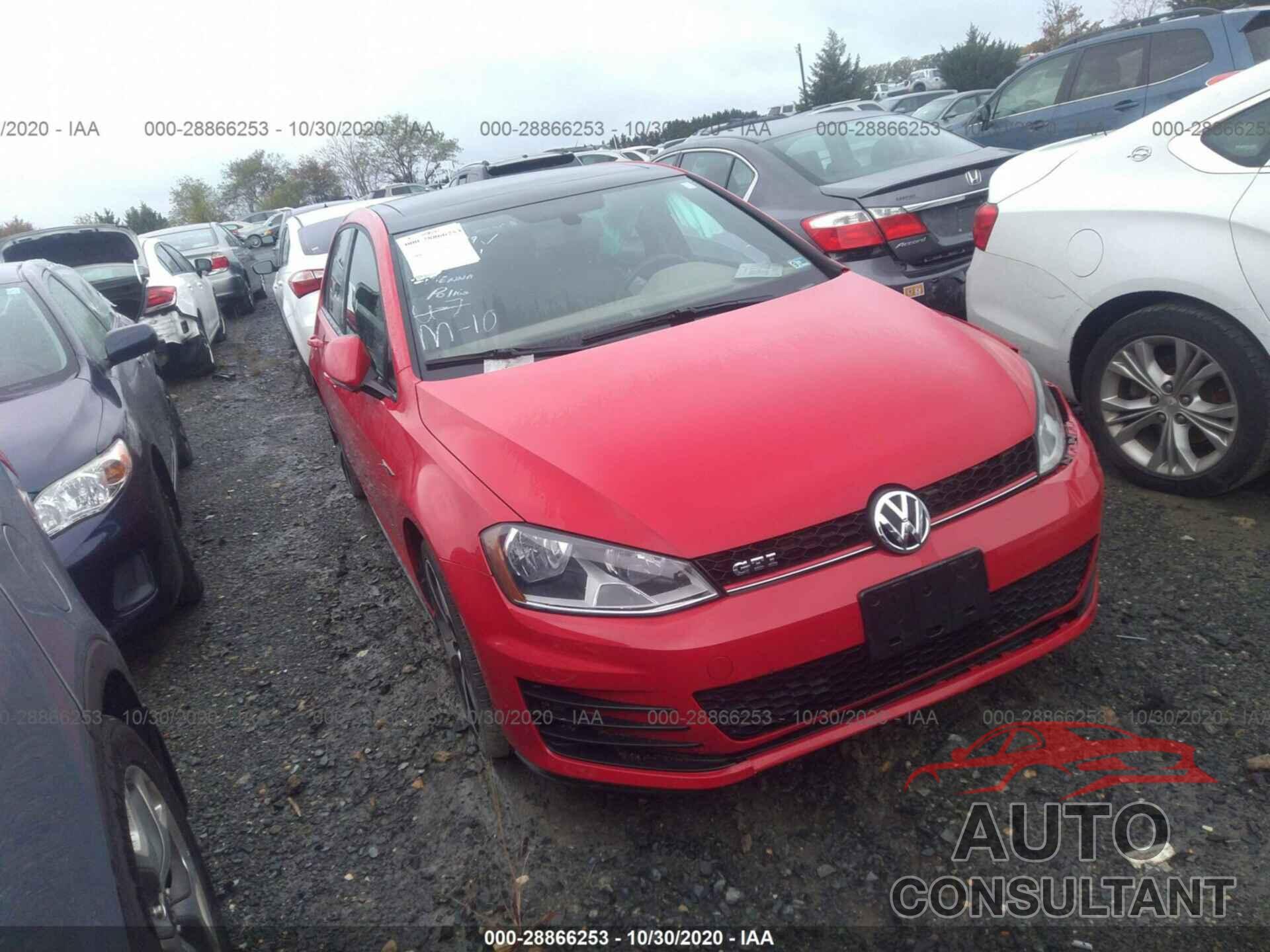 VOLKSWAGEN GOLF GTI 2016 - 3VW4T7AU4GM026107