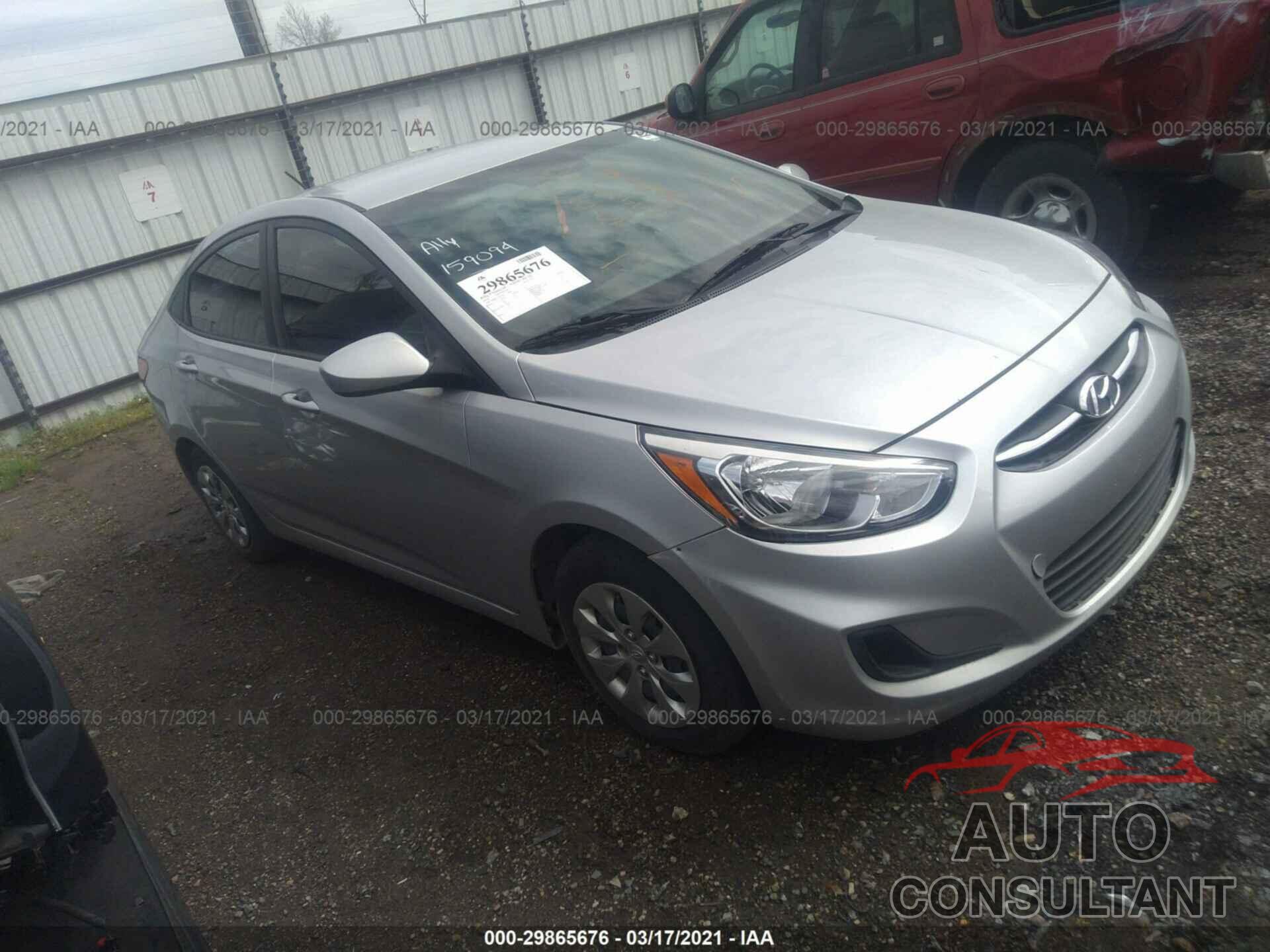 HYUNDAI ACCENT 2016 - KMHCT4AEXGU159094