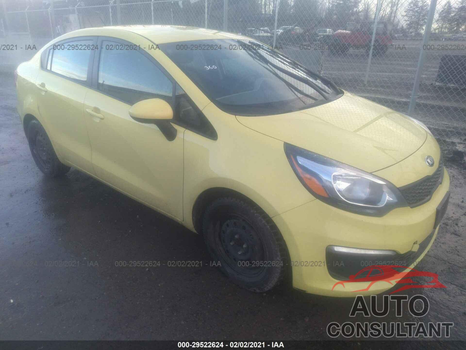 KIA RIO 2016 - KNADM4A39G6576292