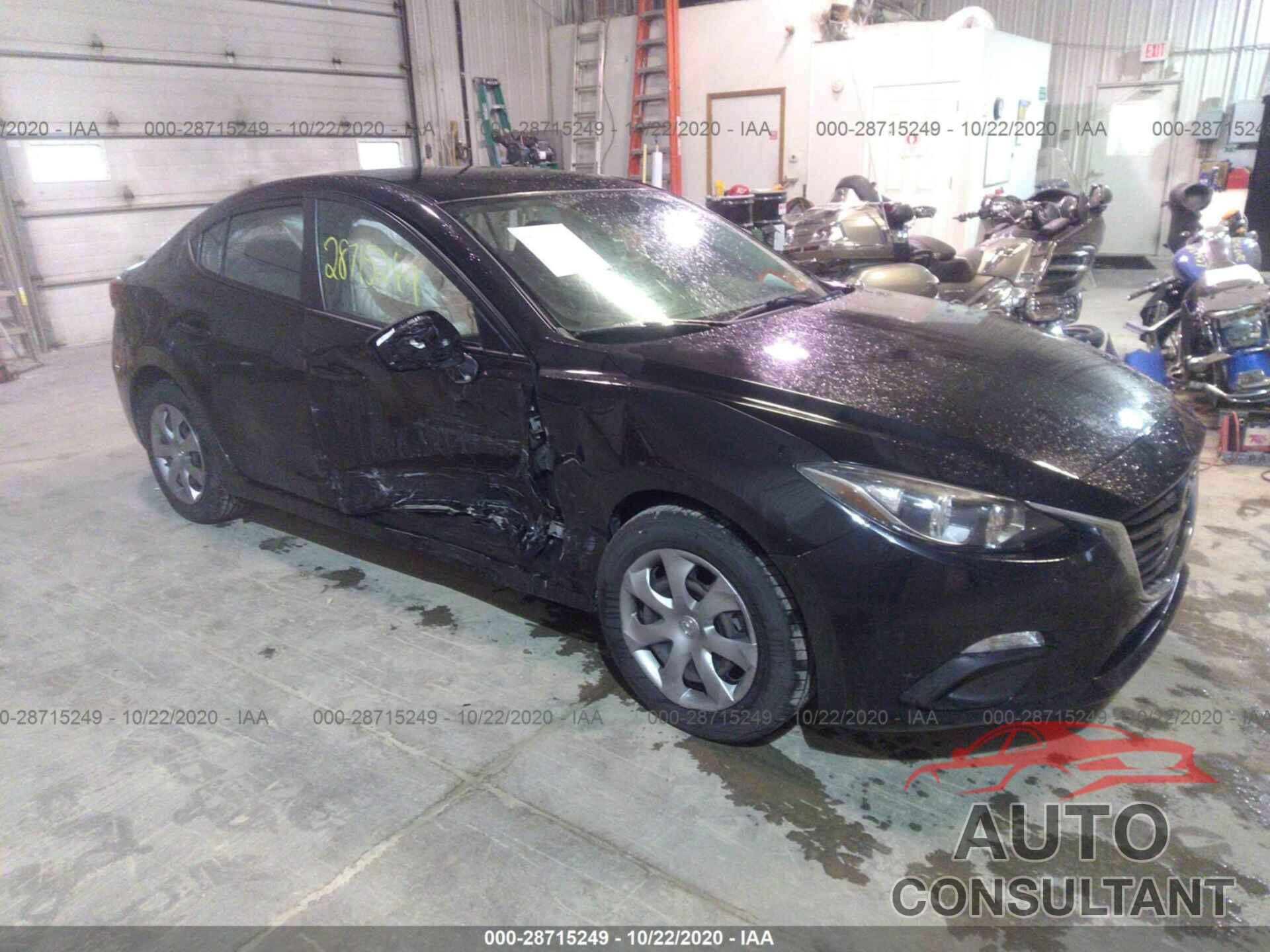 MAZDA MAZDA3 2016 - JM1BM1T75G1304683