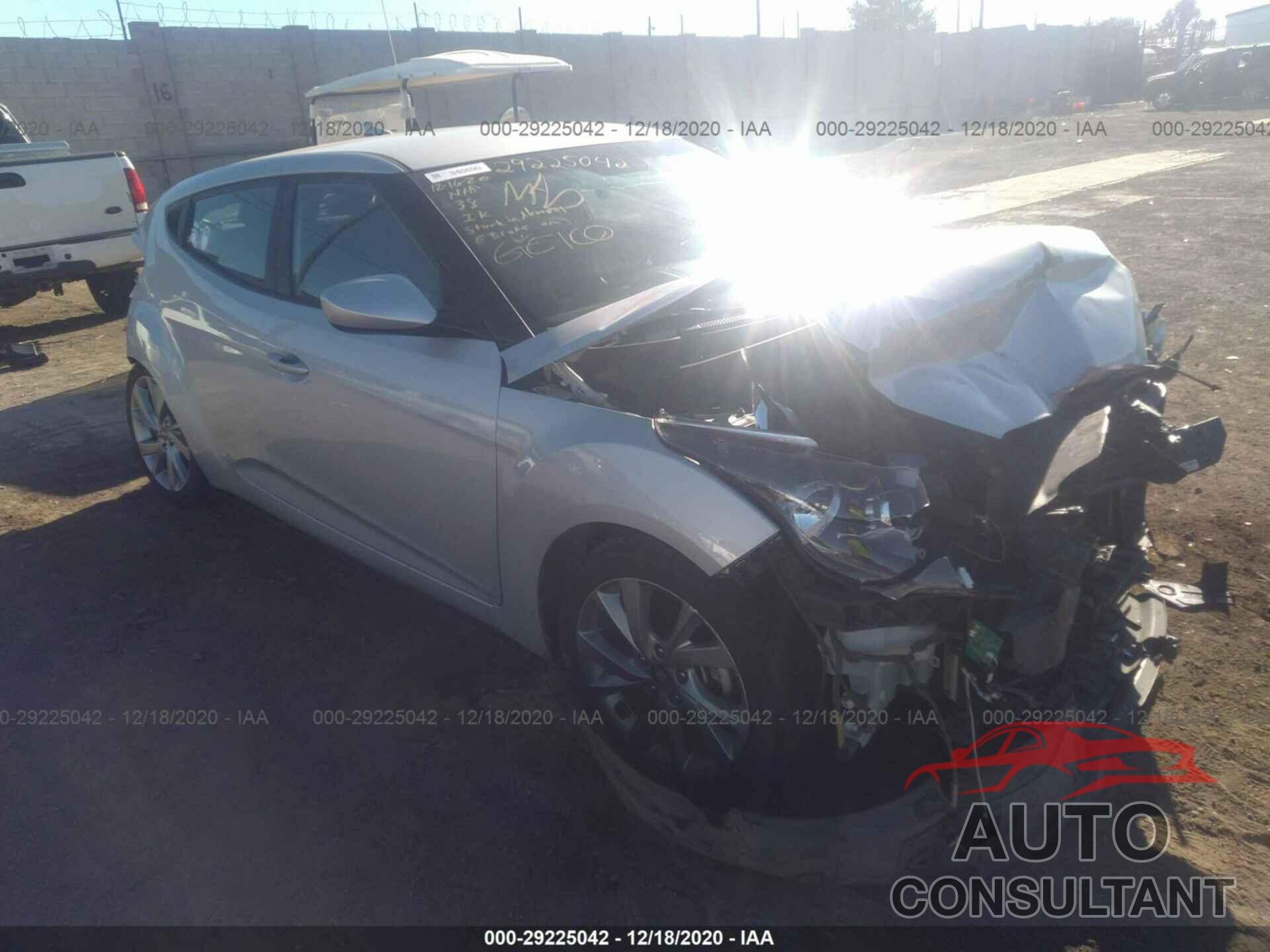 HYUNDAI VELOSTER 2017 - KMHTC6AD5HU311142