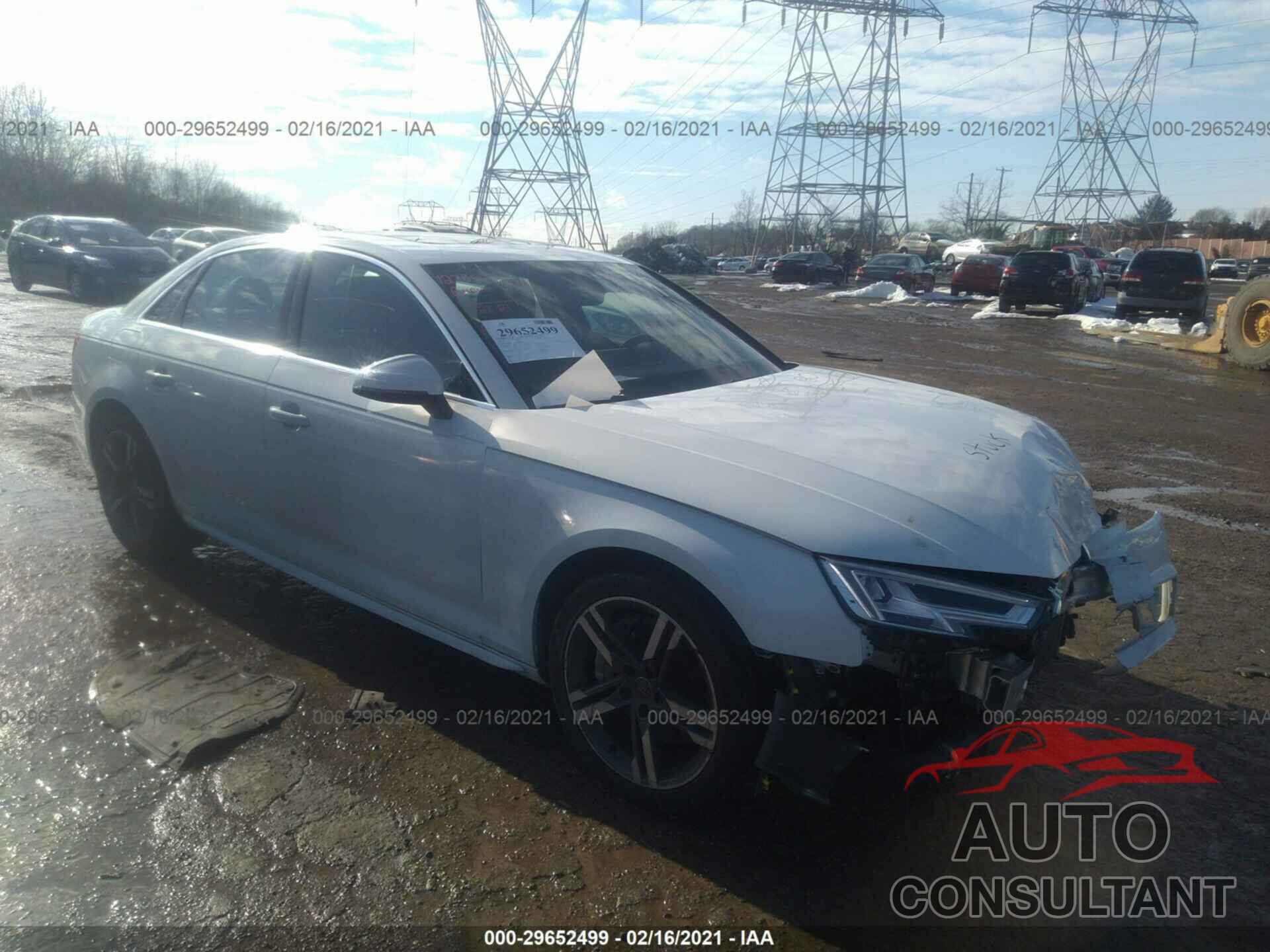 AUDI A4 2017 - WAUENAF45HN028640