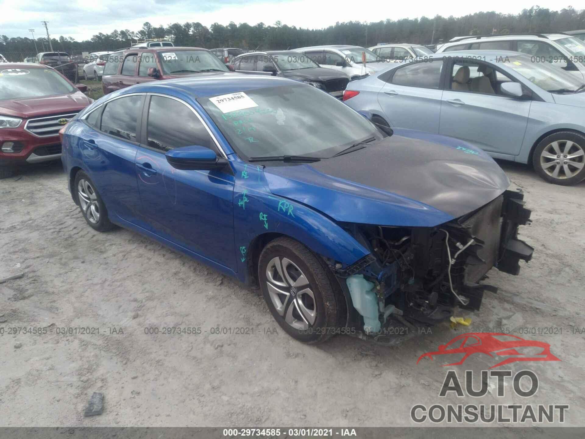 HONDA CIVIC SEDAN 2016 - 19XFC2F55GE065444