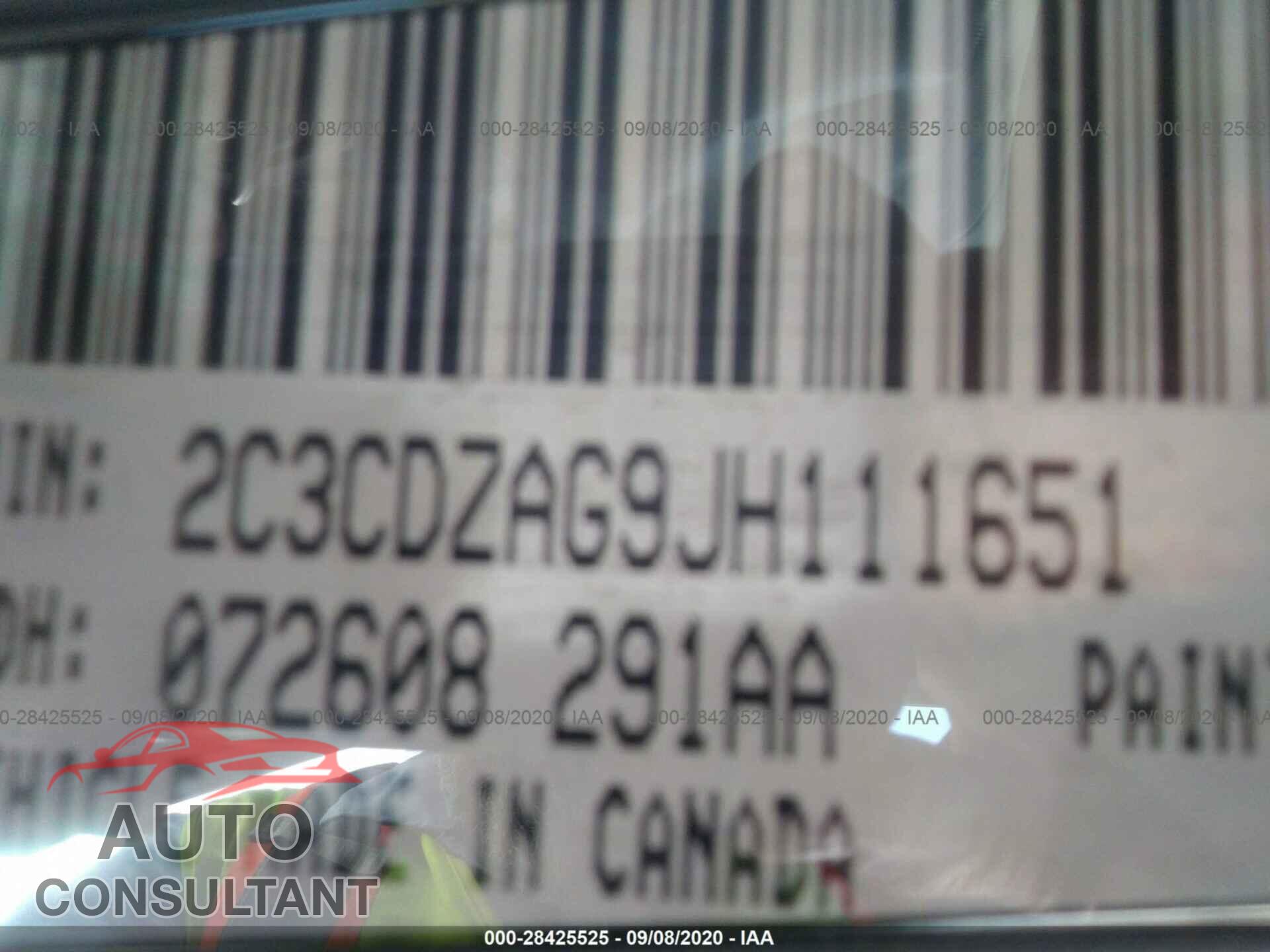 DODGE CHALLENGER 2018 - 2C3CDZAG9JH111651