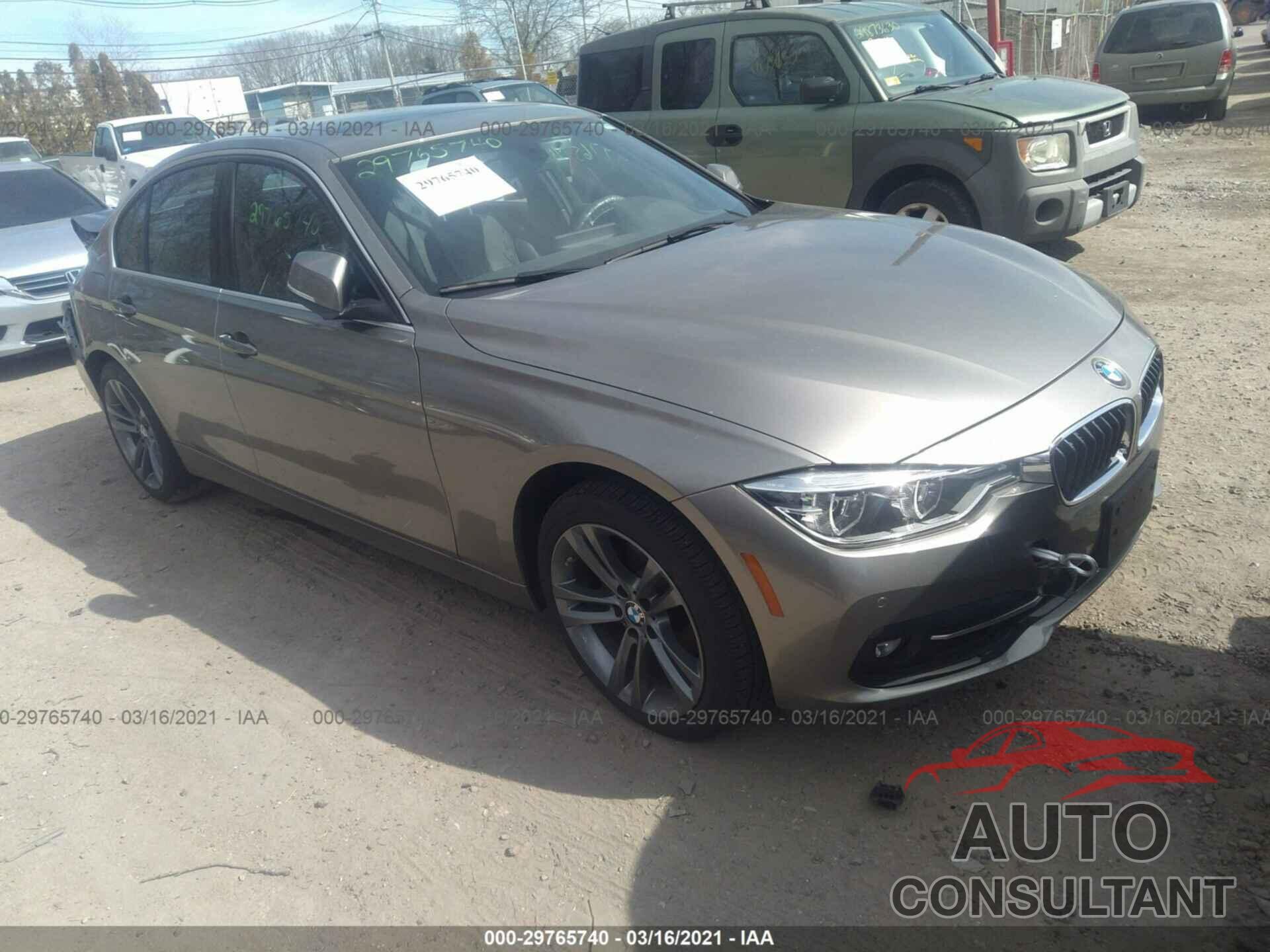 BMW 3 SERIES 2017 - WBA8D9G53HNU60360