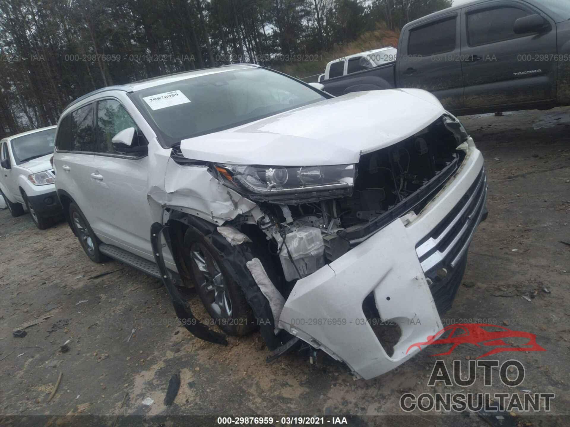 TOYOTA HIGHLANDER 2017 - 5TDYZRFH7HS226720