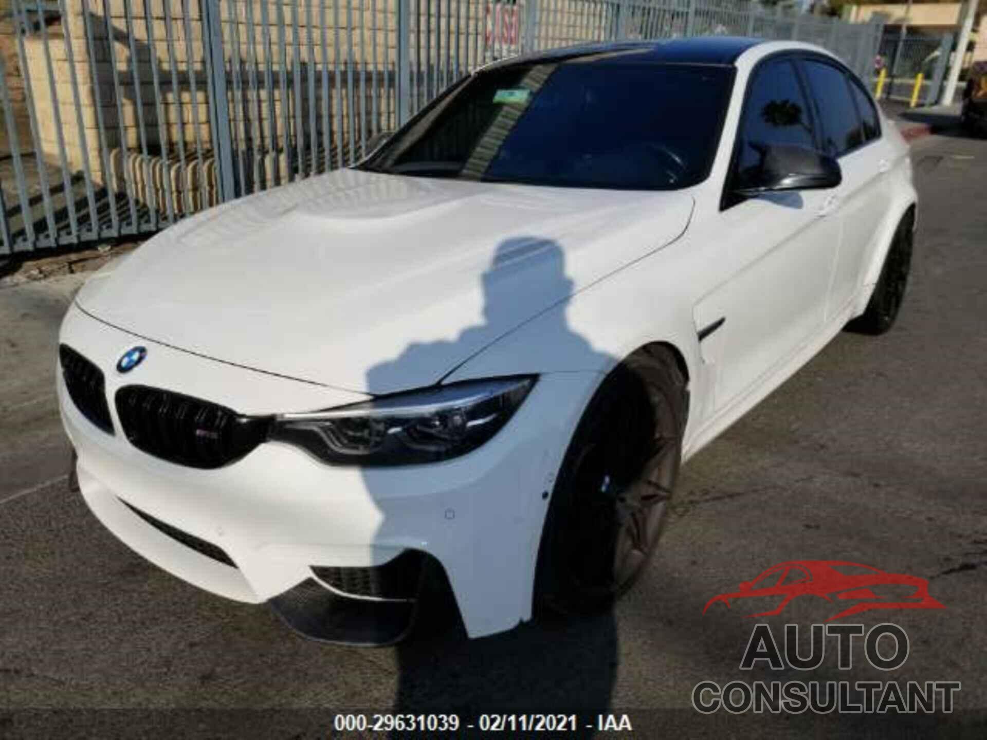 BMW M3 2018 - WBS8M9C59J5J78943