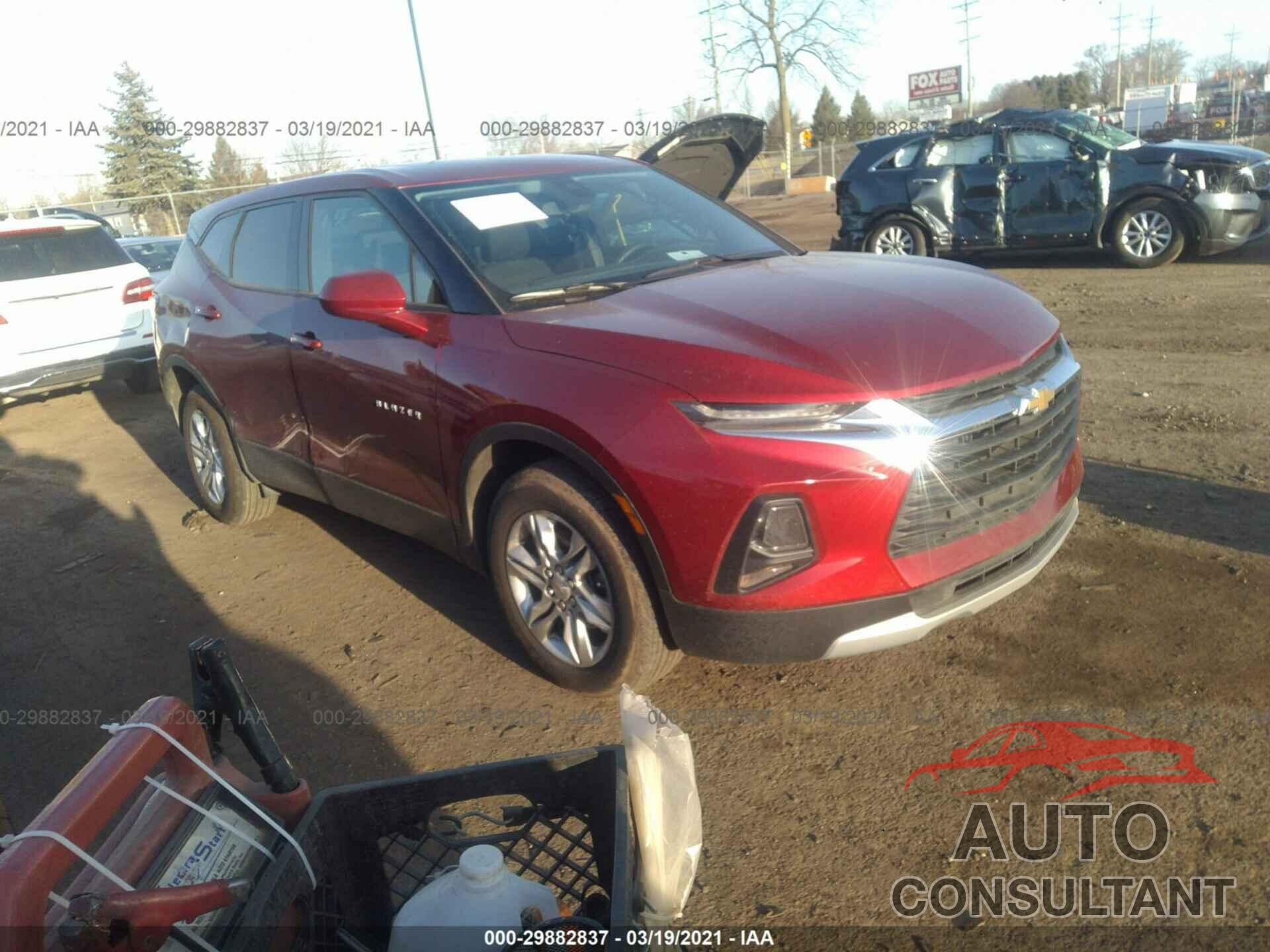 CHEVROLET BLAZER 2021 - 3GNKBCRS7MS518007