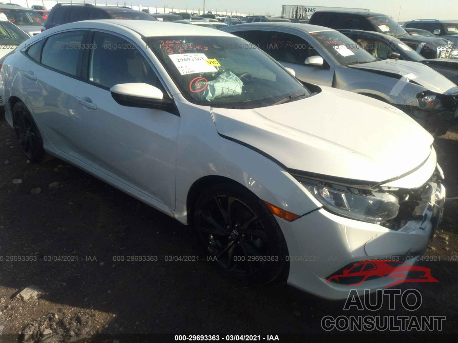 HONDA CIVIC SEDAN 2019 - 19XFC2F88KE205683