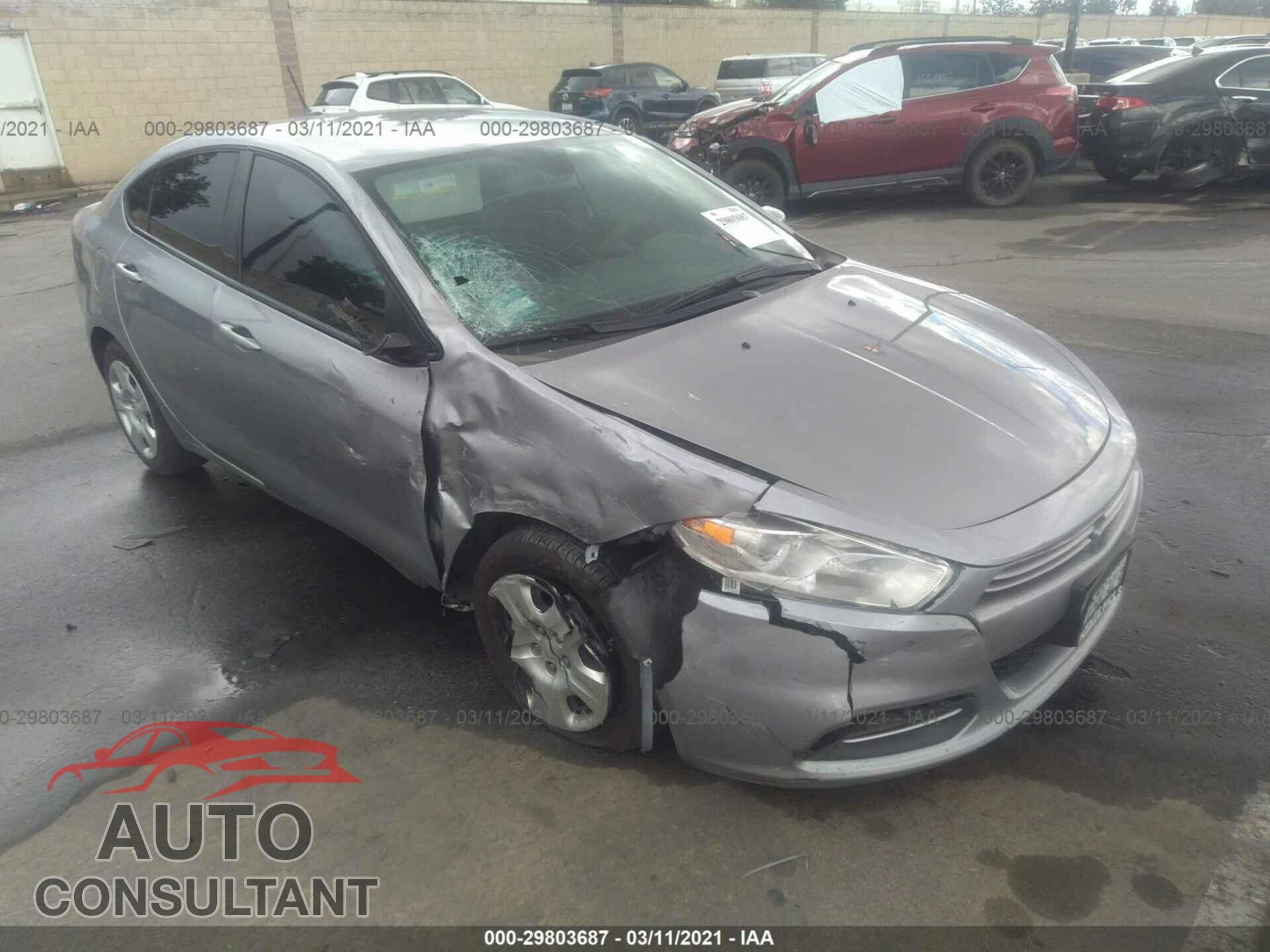 DODGE DART 2016 - 1C3CDFAA2GD592522