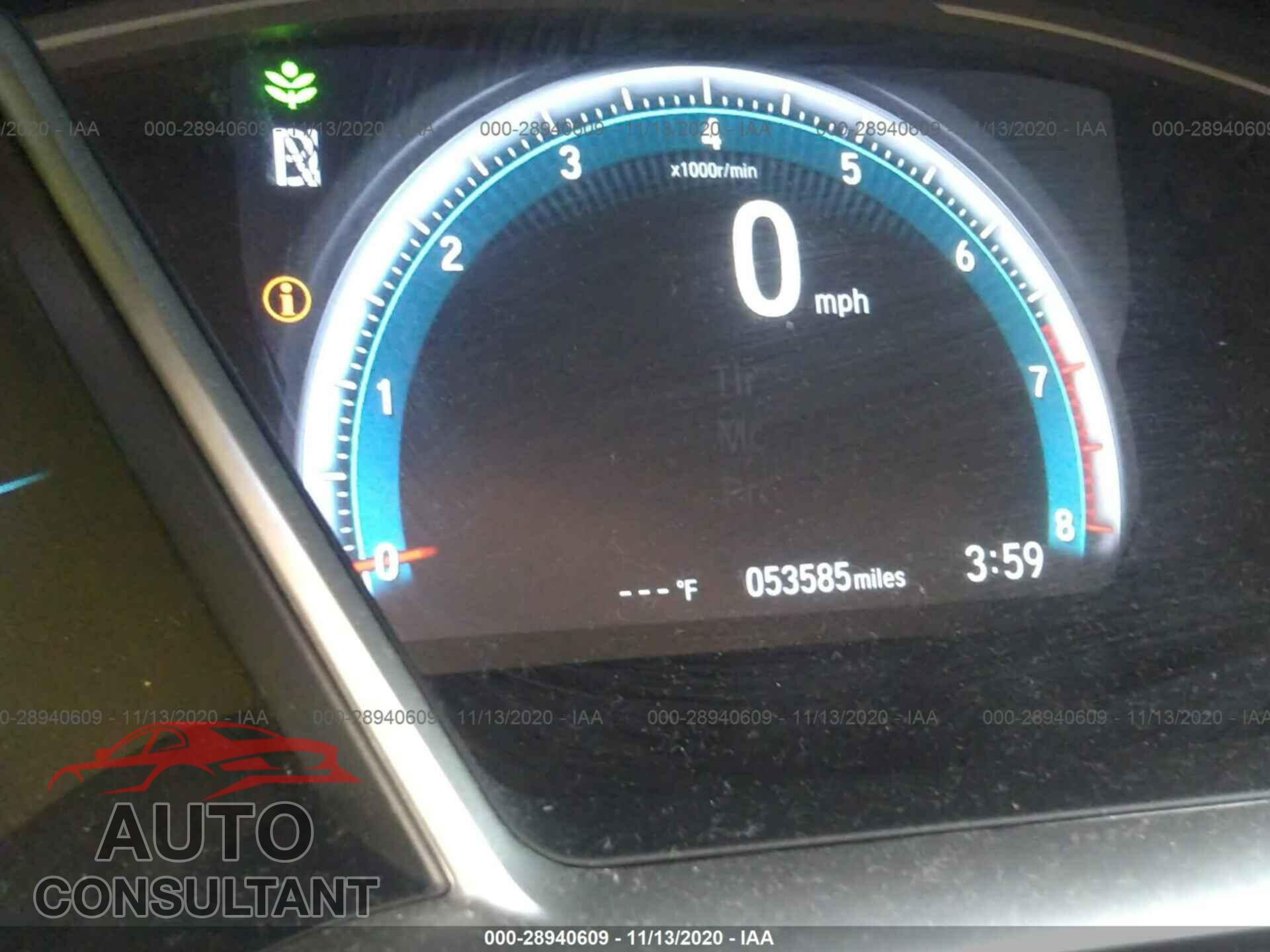 HONDA CIVIC SEDAN 2017 - 19XFC2F71HE018401
