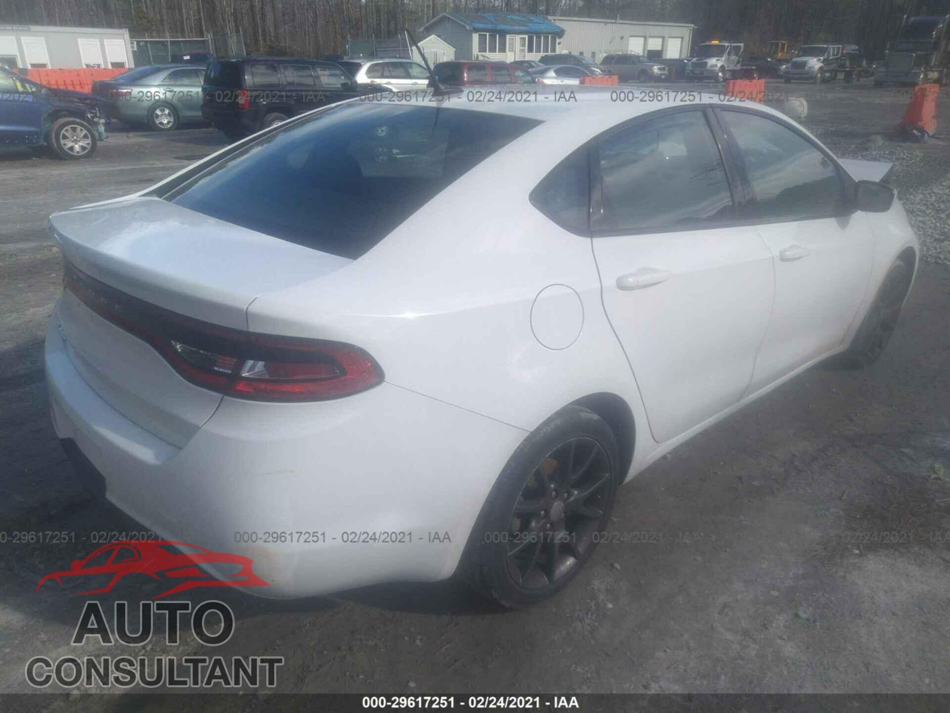 DODGE DART 2016 - 1C3CDFAA5GD555335