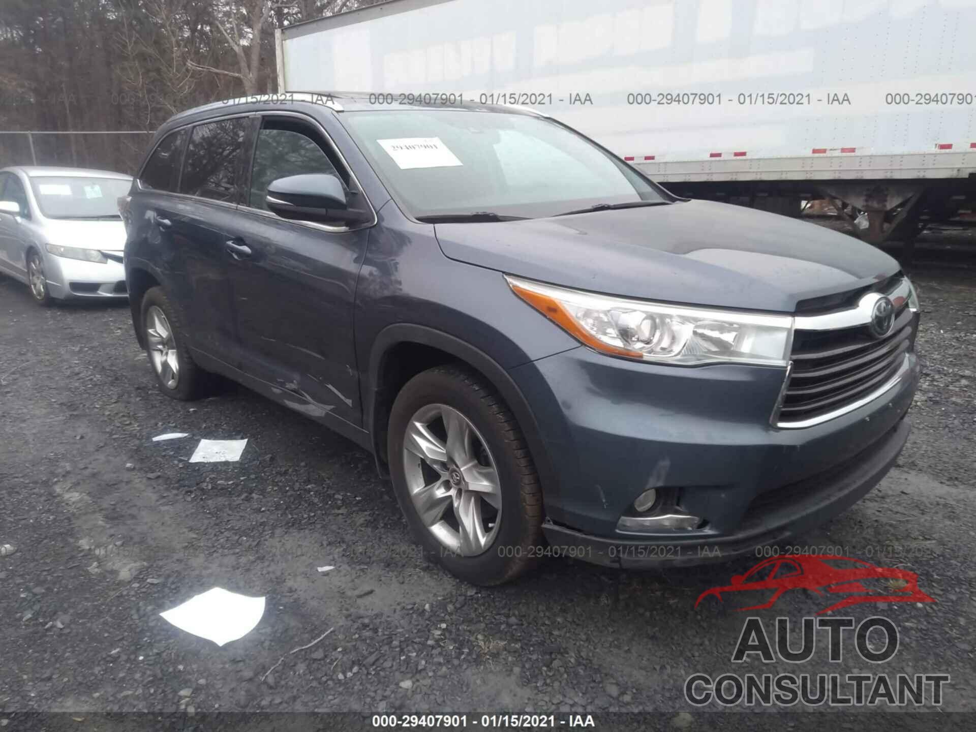 TOYOTA HIGHLANDER 2016 - 5TDDKRFHXGS280403