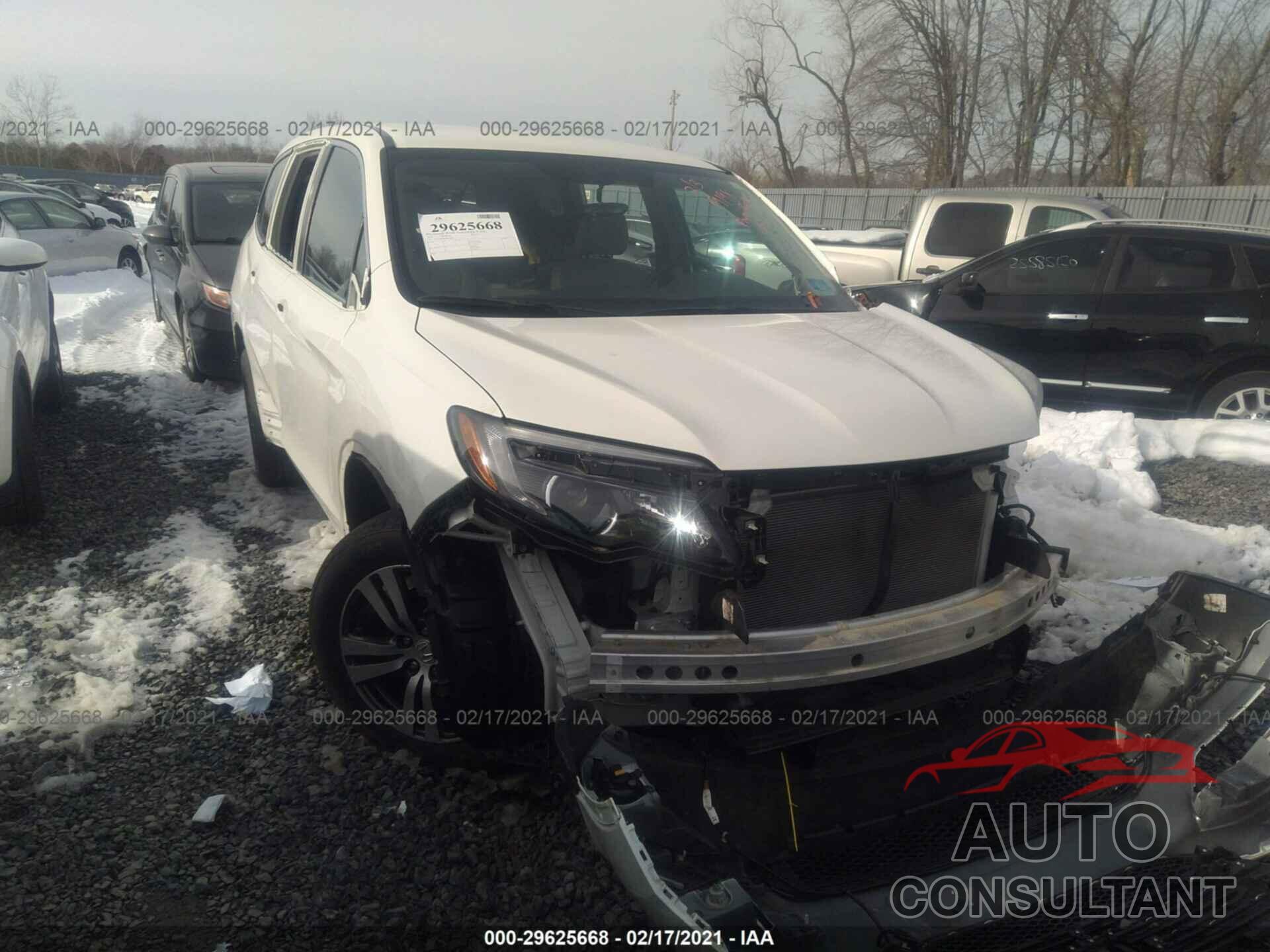 HONDA PILOT 2016 - 5FNYF6H38GB026084