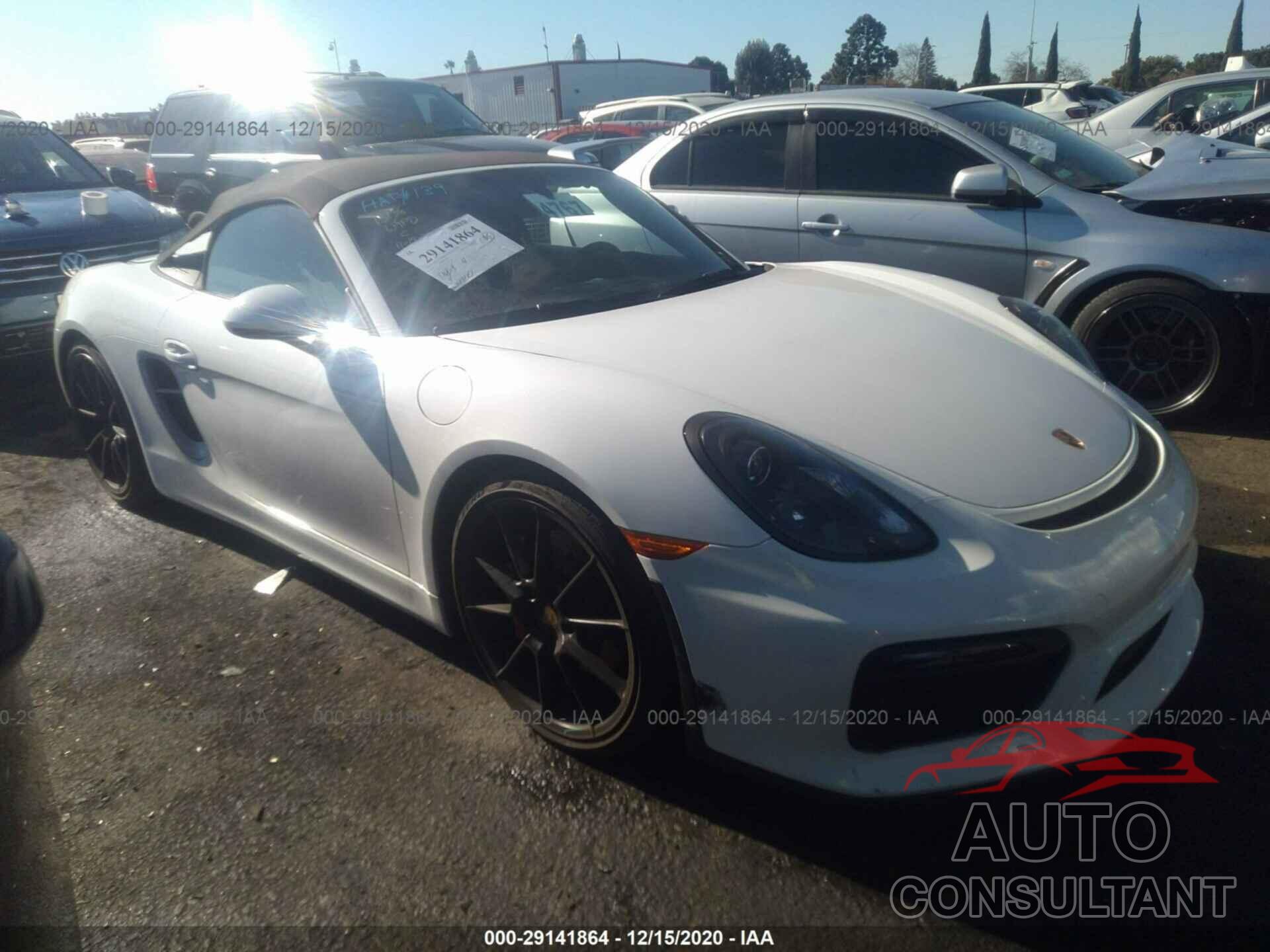 PORSCHE BOXSTER 2016 - WP0CC2A80GS152623