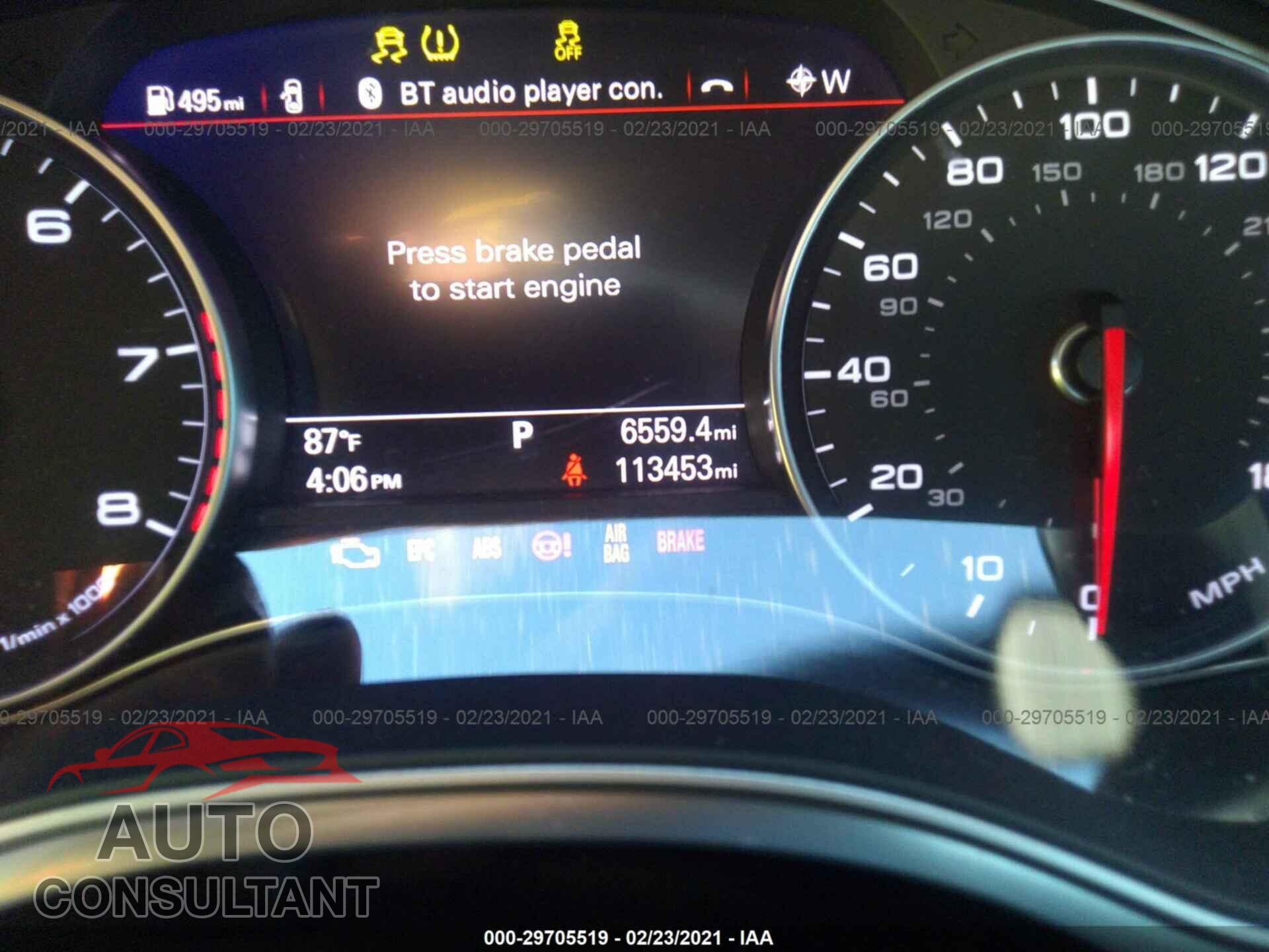 AUDI A6 2016 - WAUDFAFC3GN108355